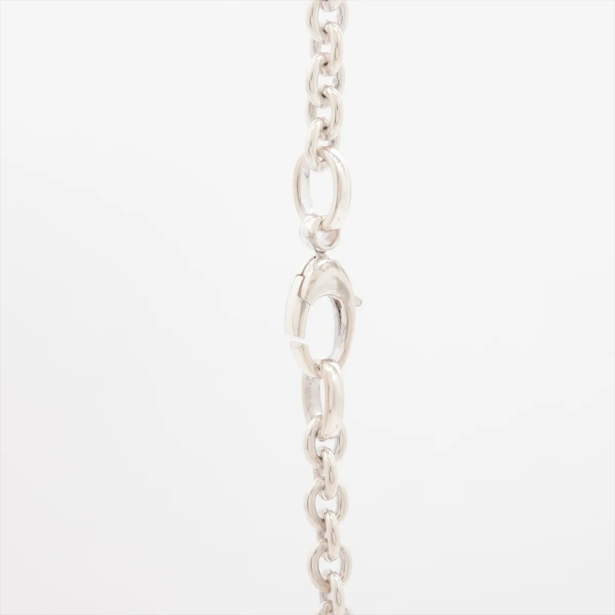 Interlocking G Necklace, 925 Sterling Silver, 28.0g. Shows signs of wear, — view 3