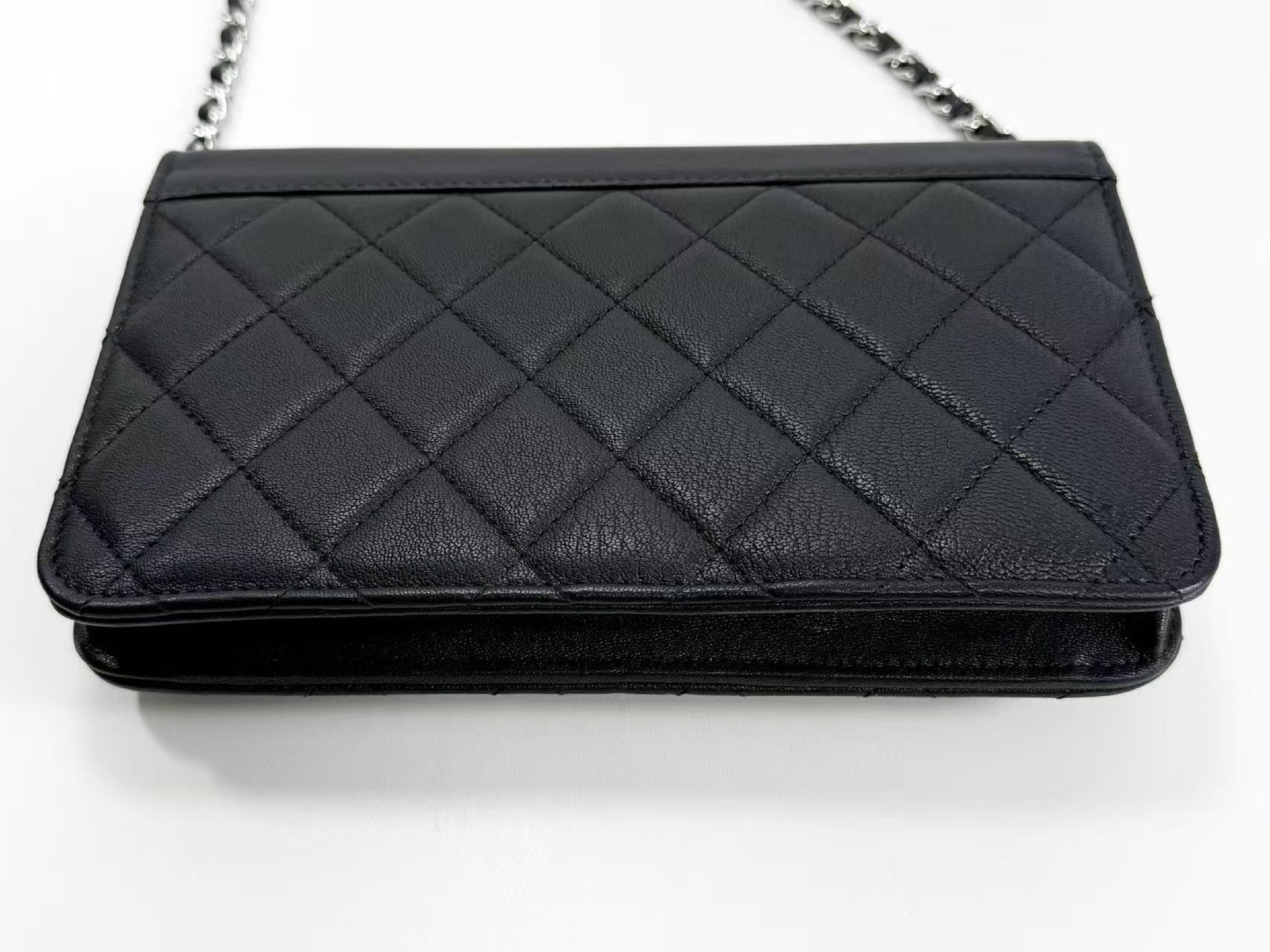 Black Matelassé Half Coco WOC W19cm approx. 25th series [with dust bag, authenticity card, and seal] Silver hardware Shoulder bag 25426176 Excellent condition A Shoulder bag — view 11
