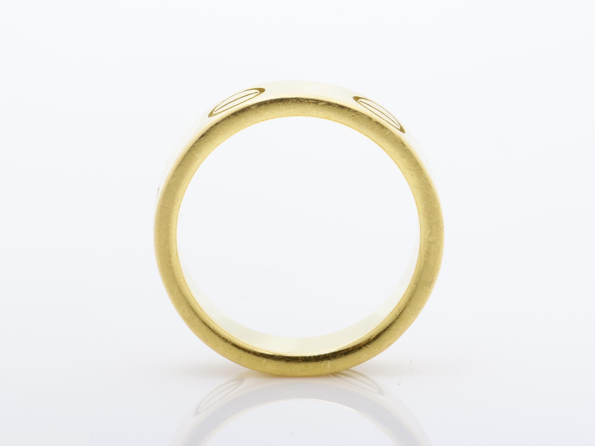 Love Ring #48 / Width approx. 5.4mm / 750YG / 6.8g — view 5