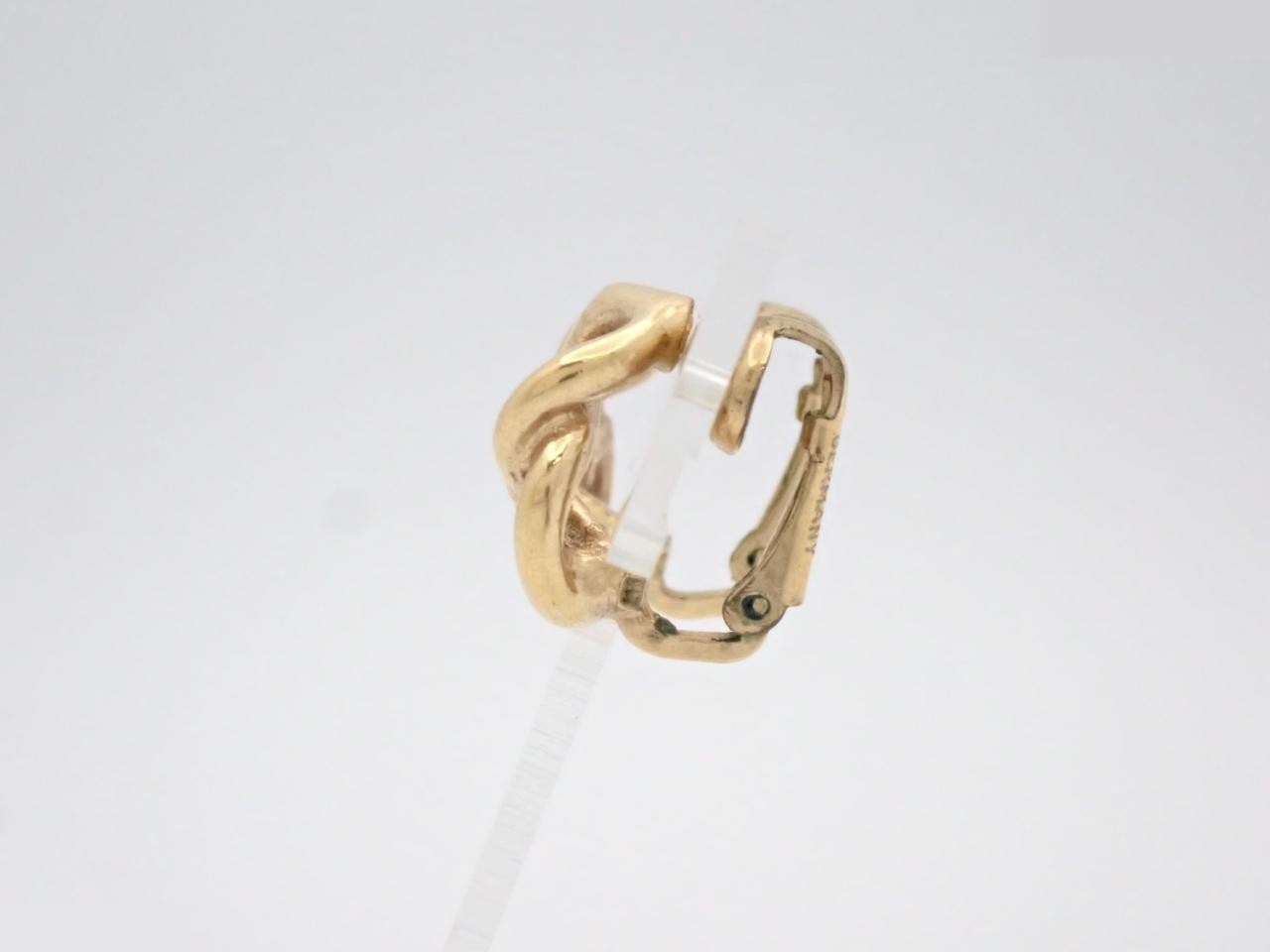Twist Earrings, Gold — view 3