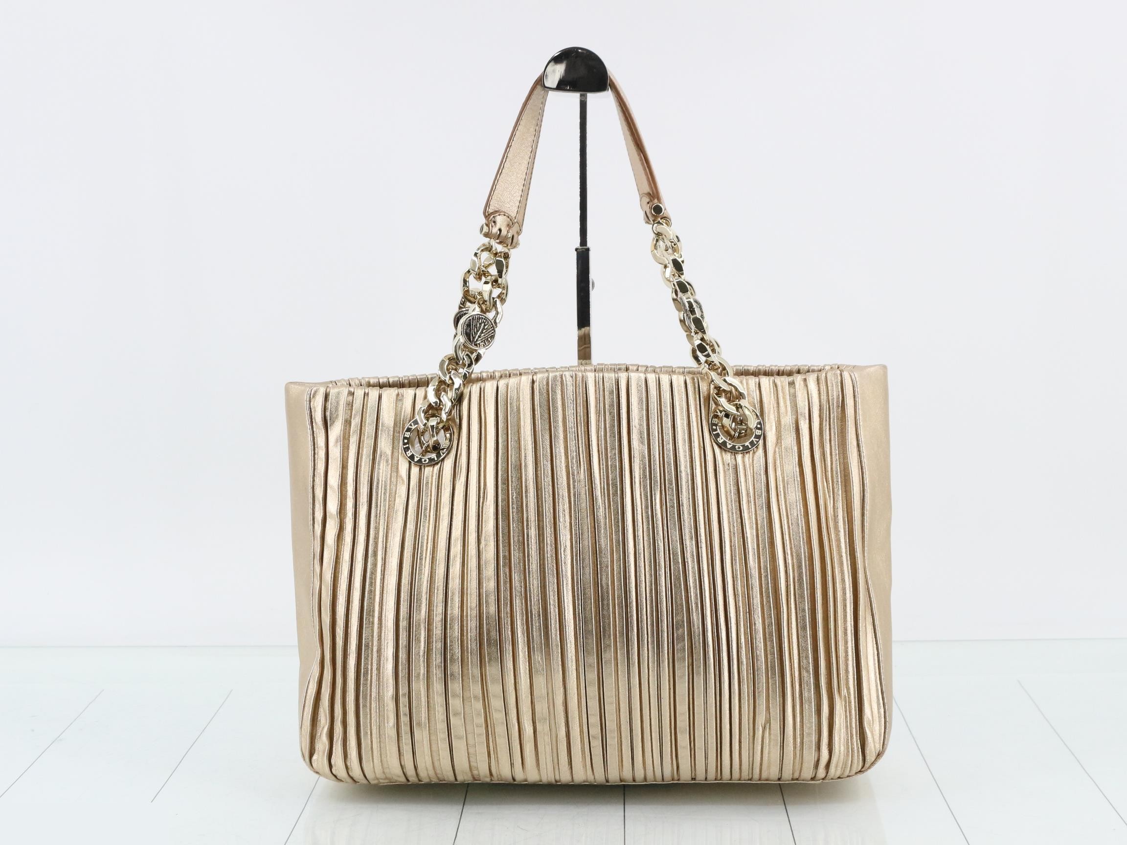 Chain tote bag/Monete/Nappaplisse — view 2