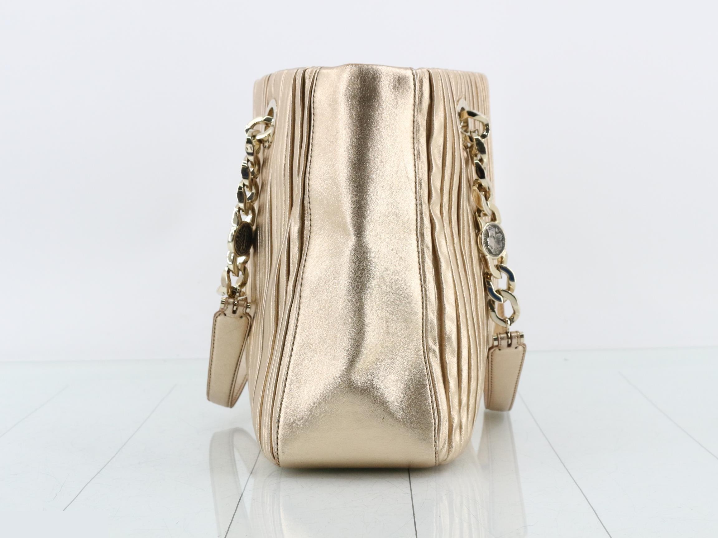 Chain tote bag/Monete/Nappaplisse — view 3