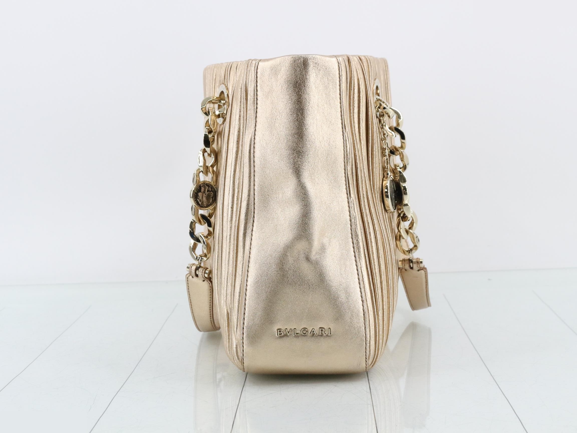 Chain tote bag/Monete/Nappaplisse — view 4