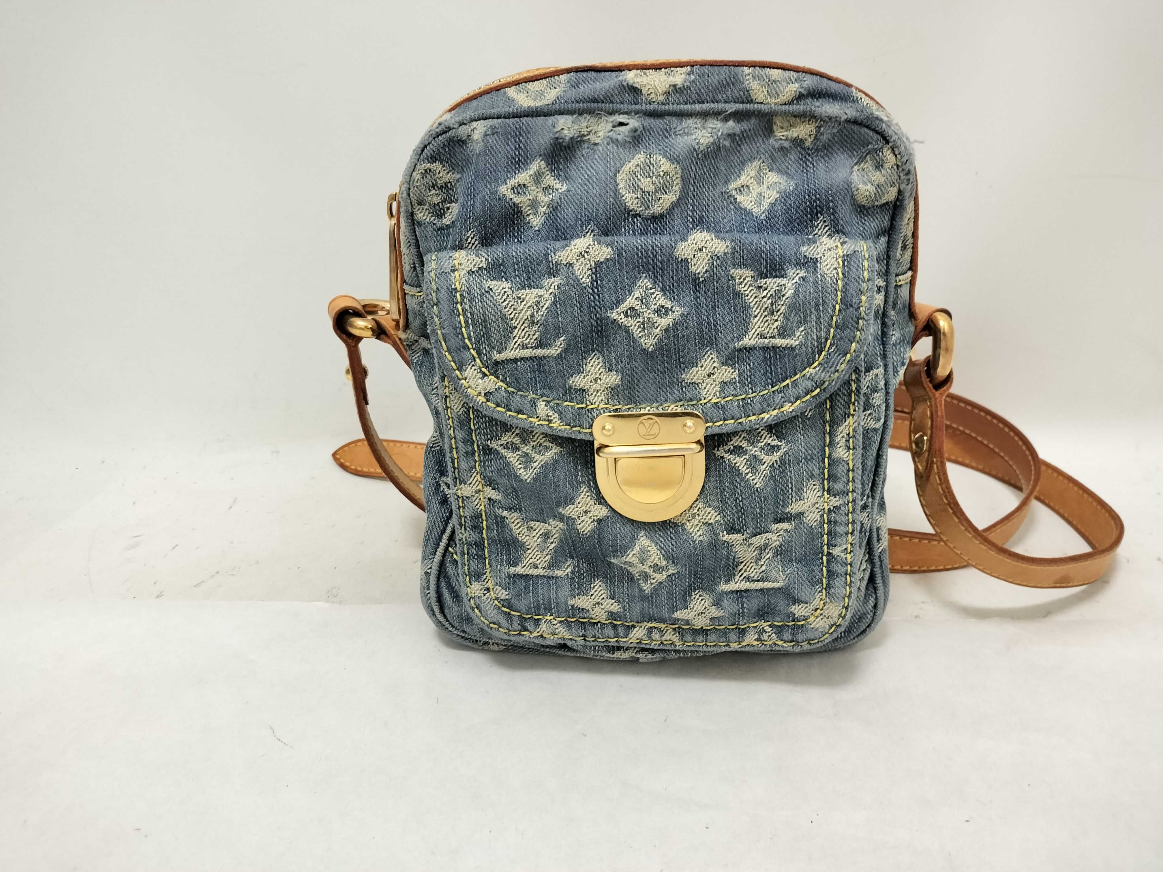Monogram Denim Shoulder Bag SR1017