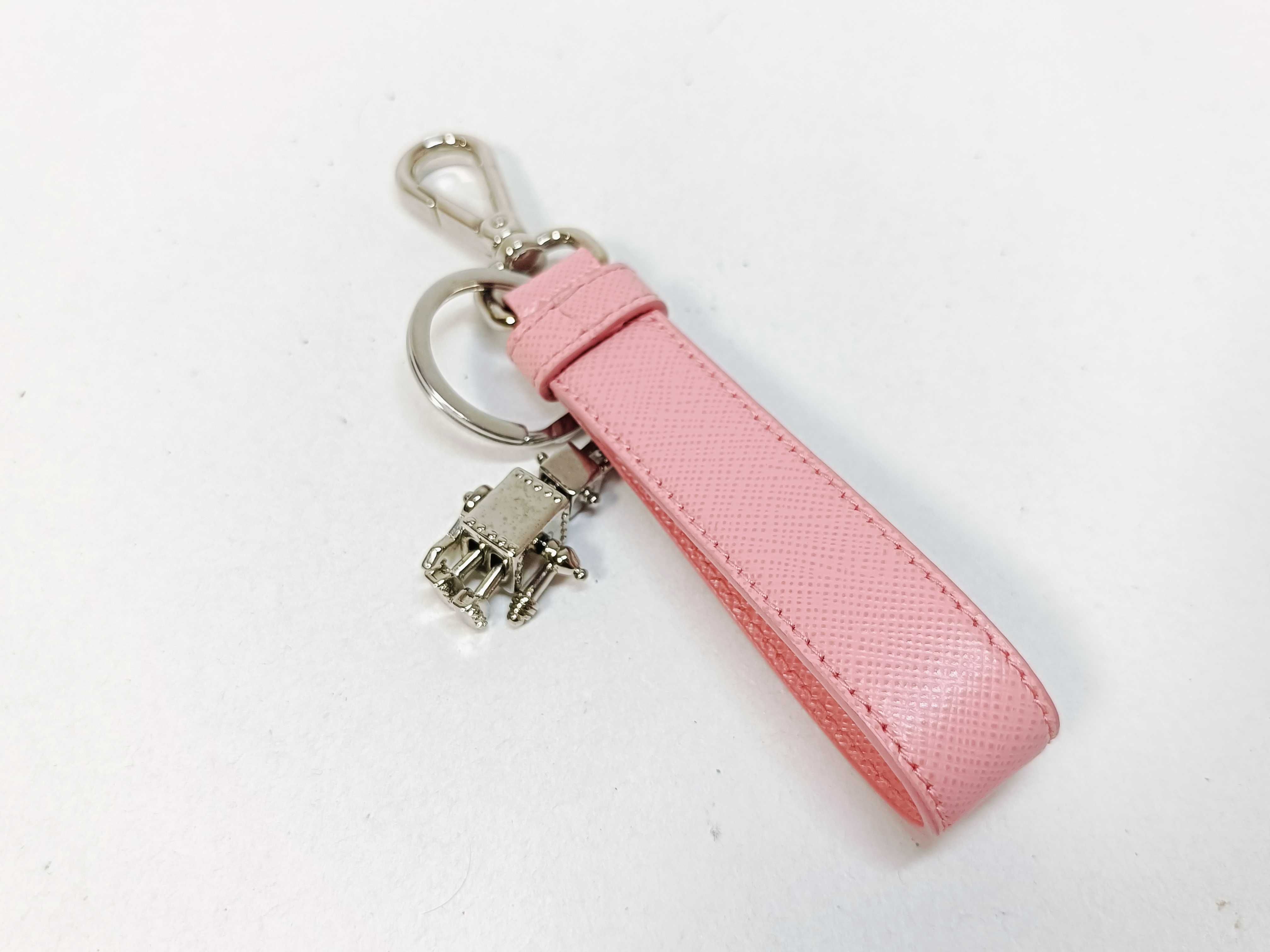 Saffiano Robot Charm Key Case/Keychain — view 2