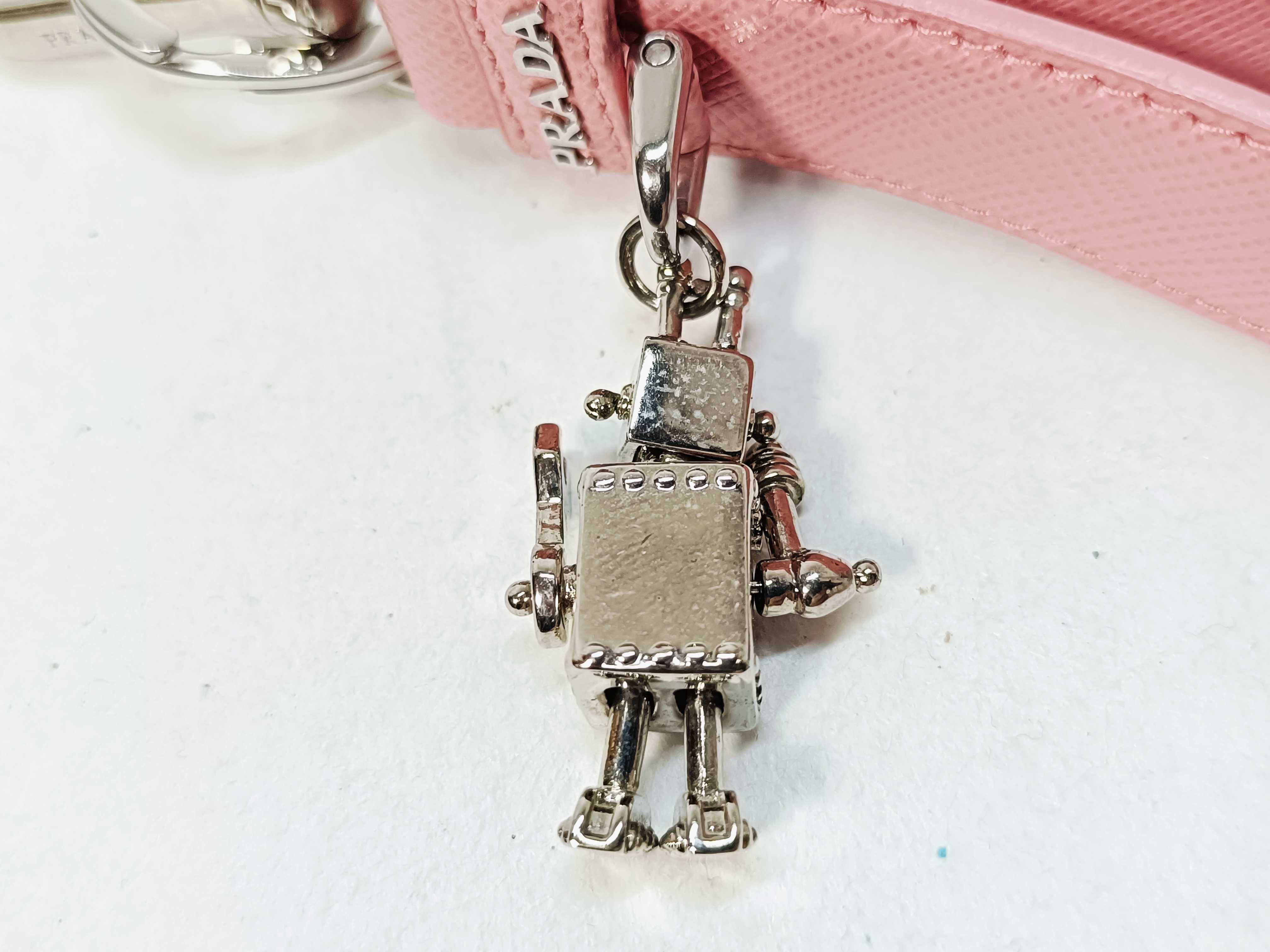 Saffiano Robot Charm Key Case/Keychain — view 4