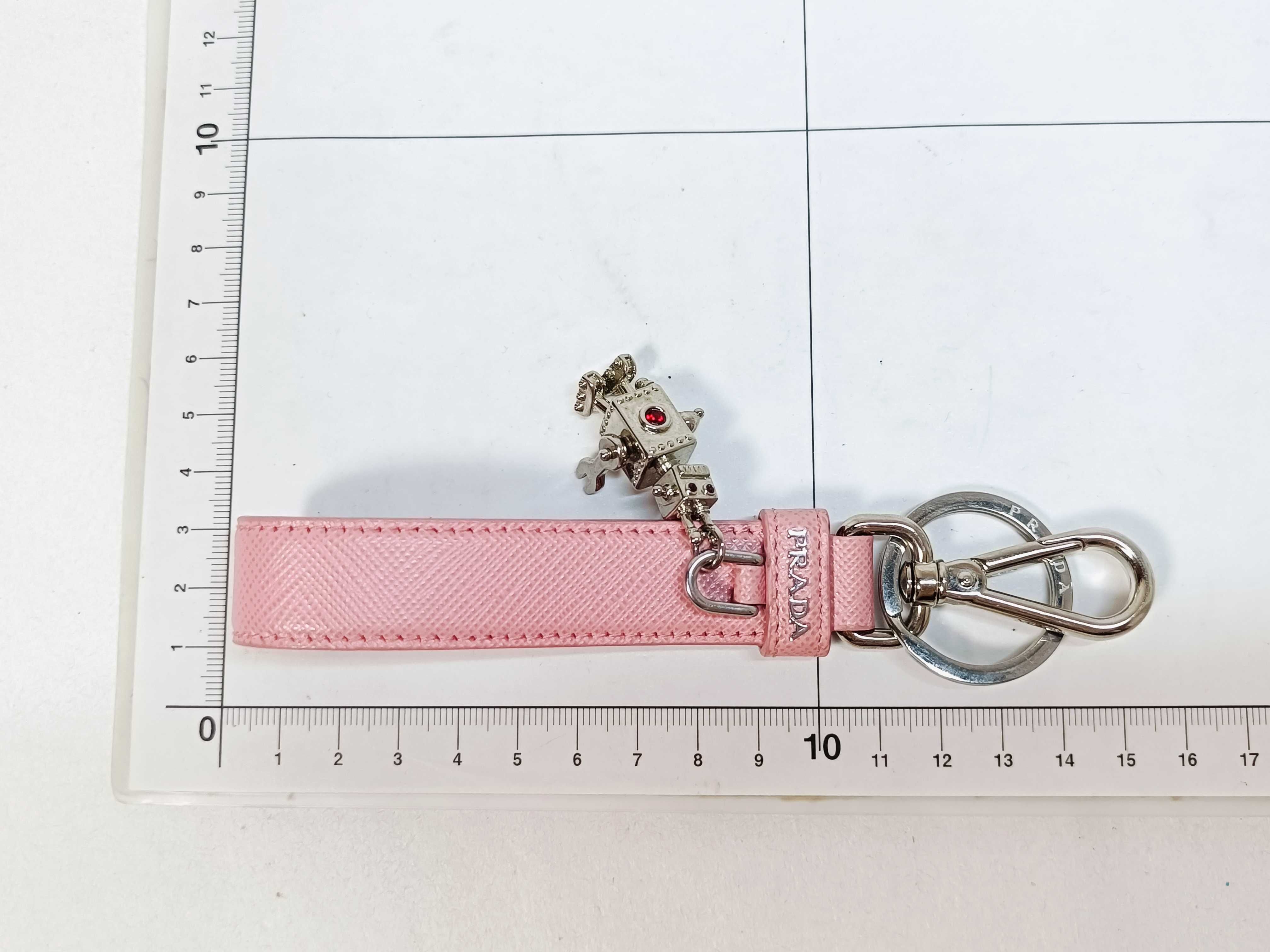 Saffiano Robot Charm Key Case/Keychain — view 10