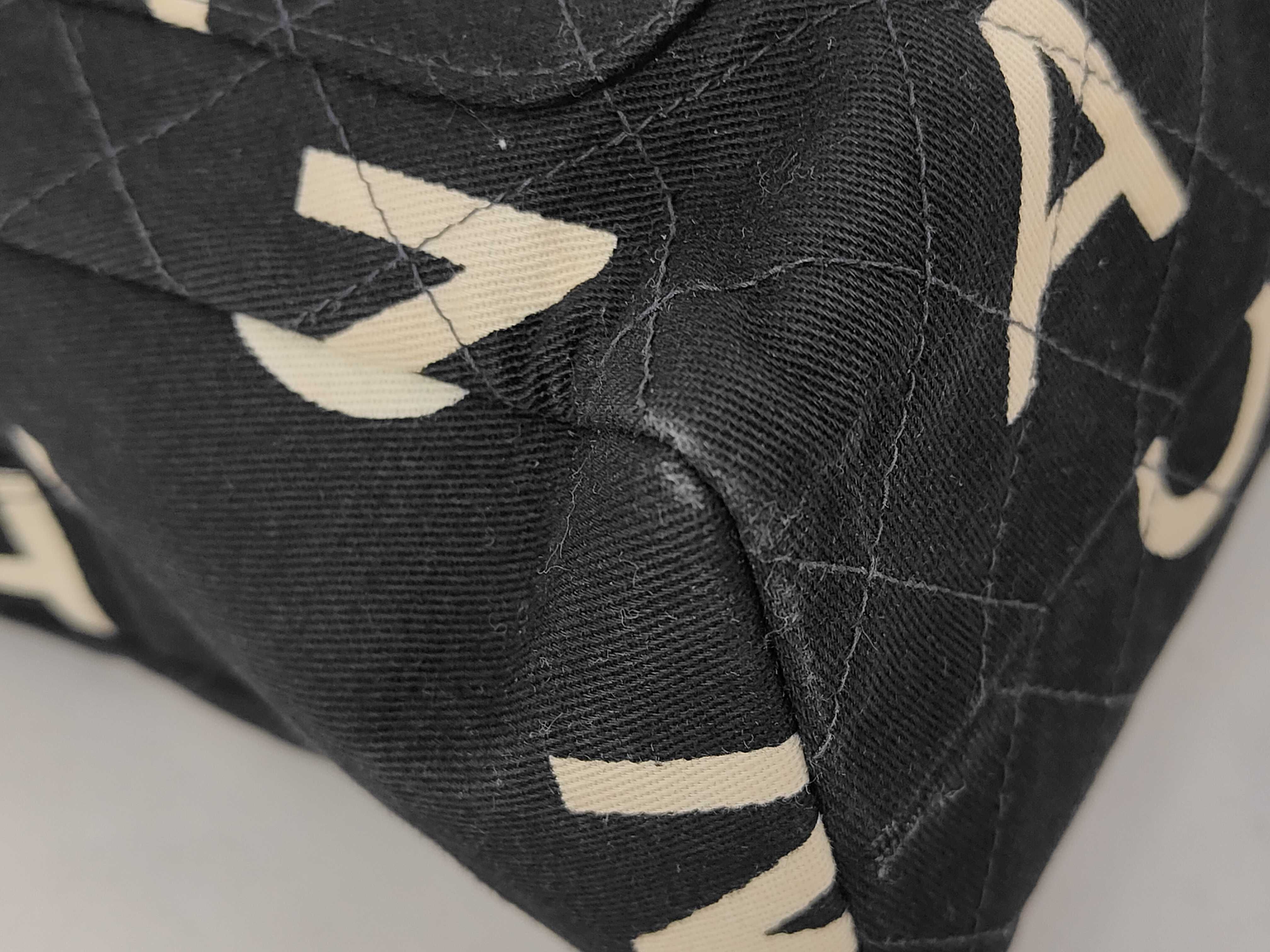 Coco Mark Canvas Black Gold Hardware Handbag — view 3