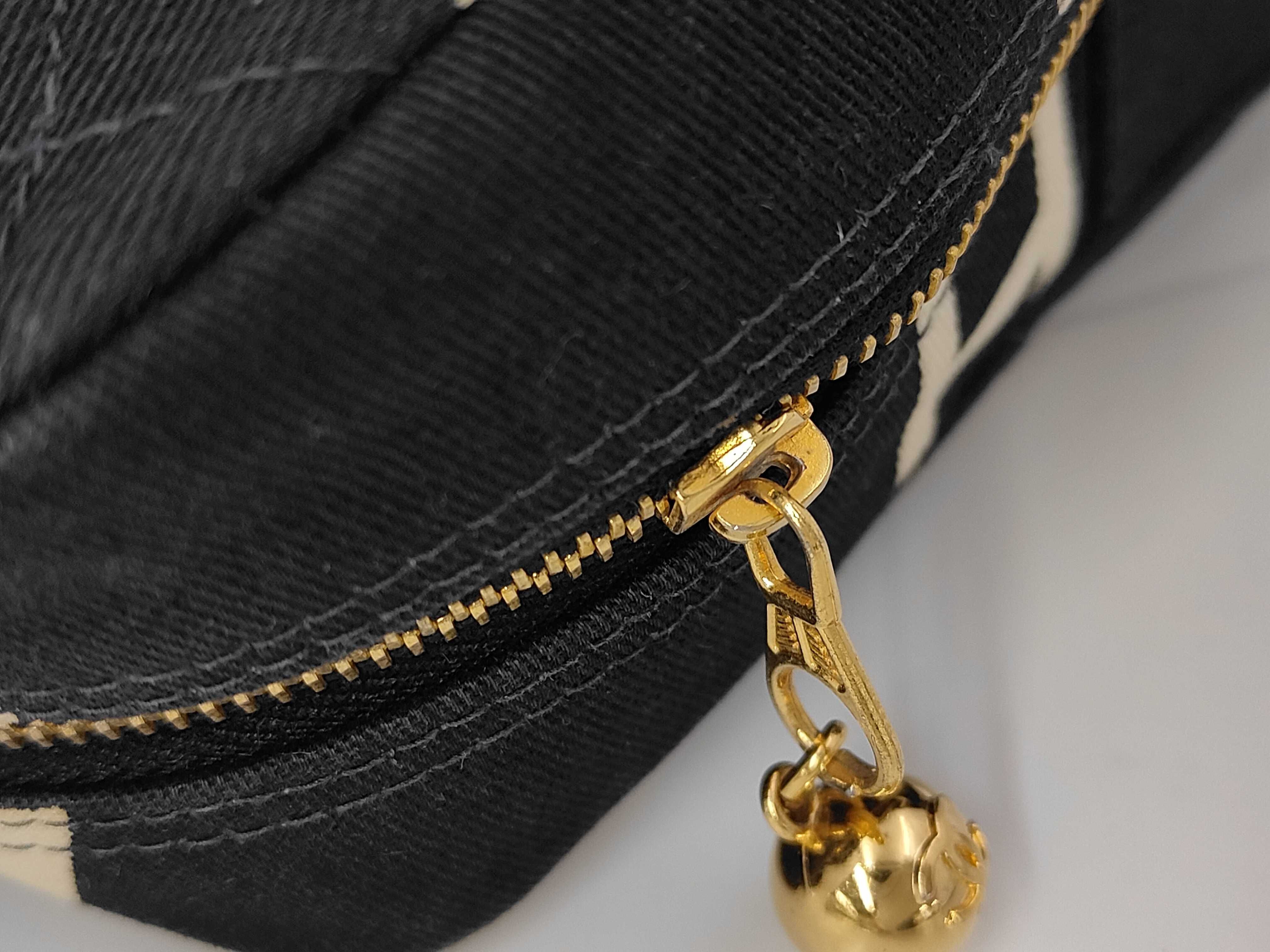 Coco Mark Canvas Black Gold Hardware Handbag — view 8