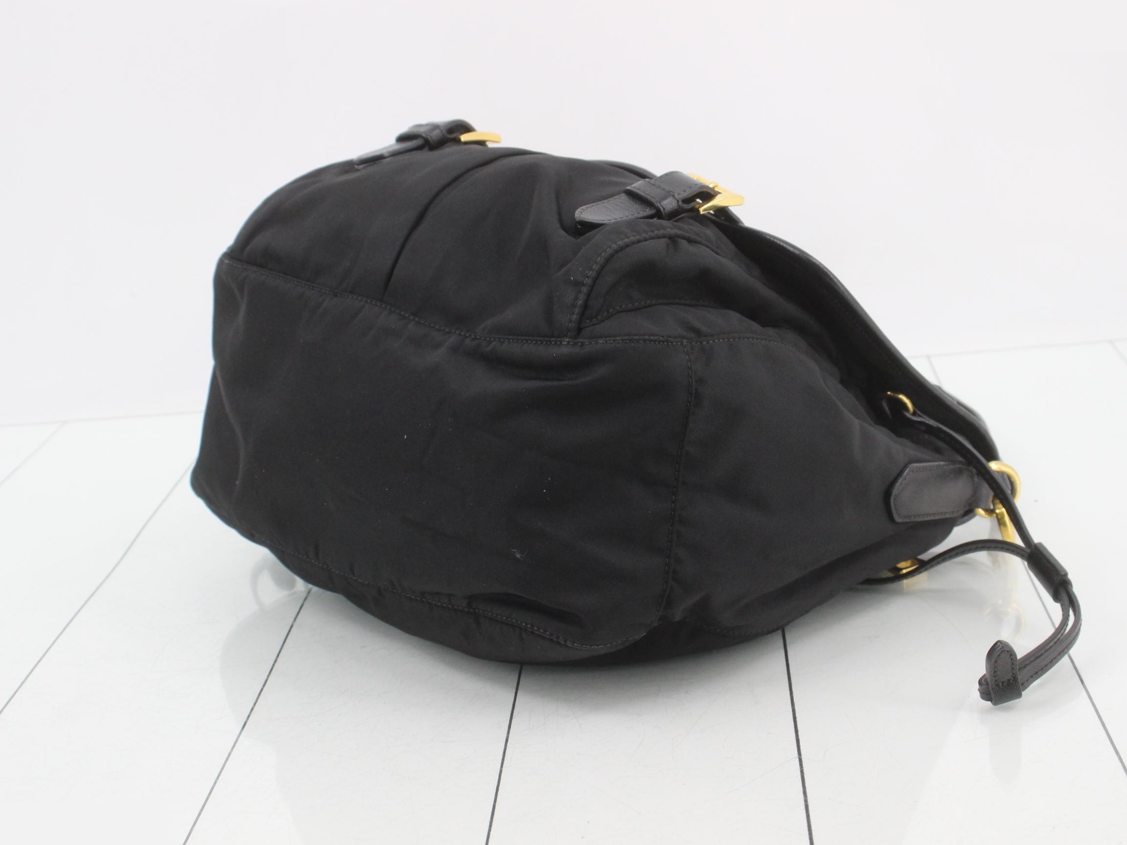 Nylon leather shoulder bag — view 6