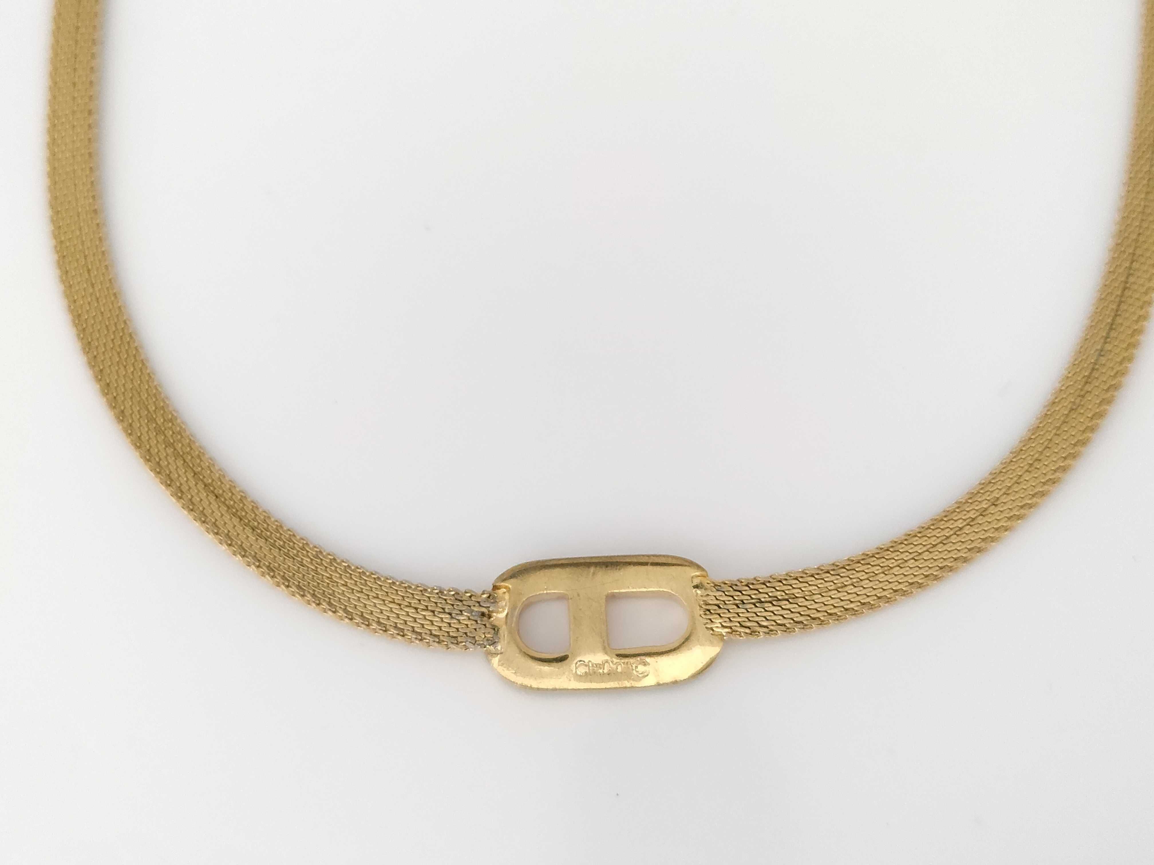 CD logo necklace — view 2