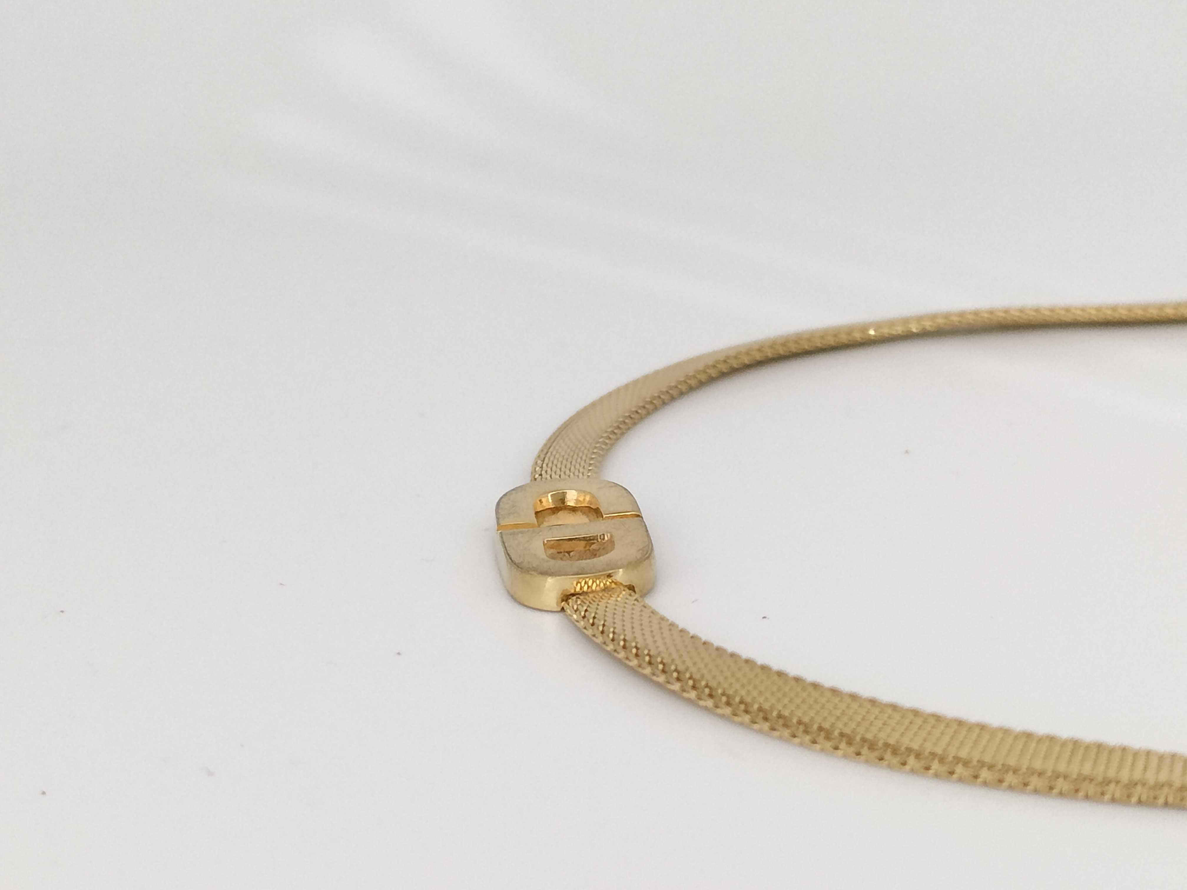 CD logo necklace — view 3