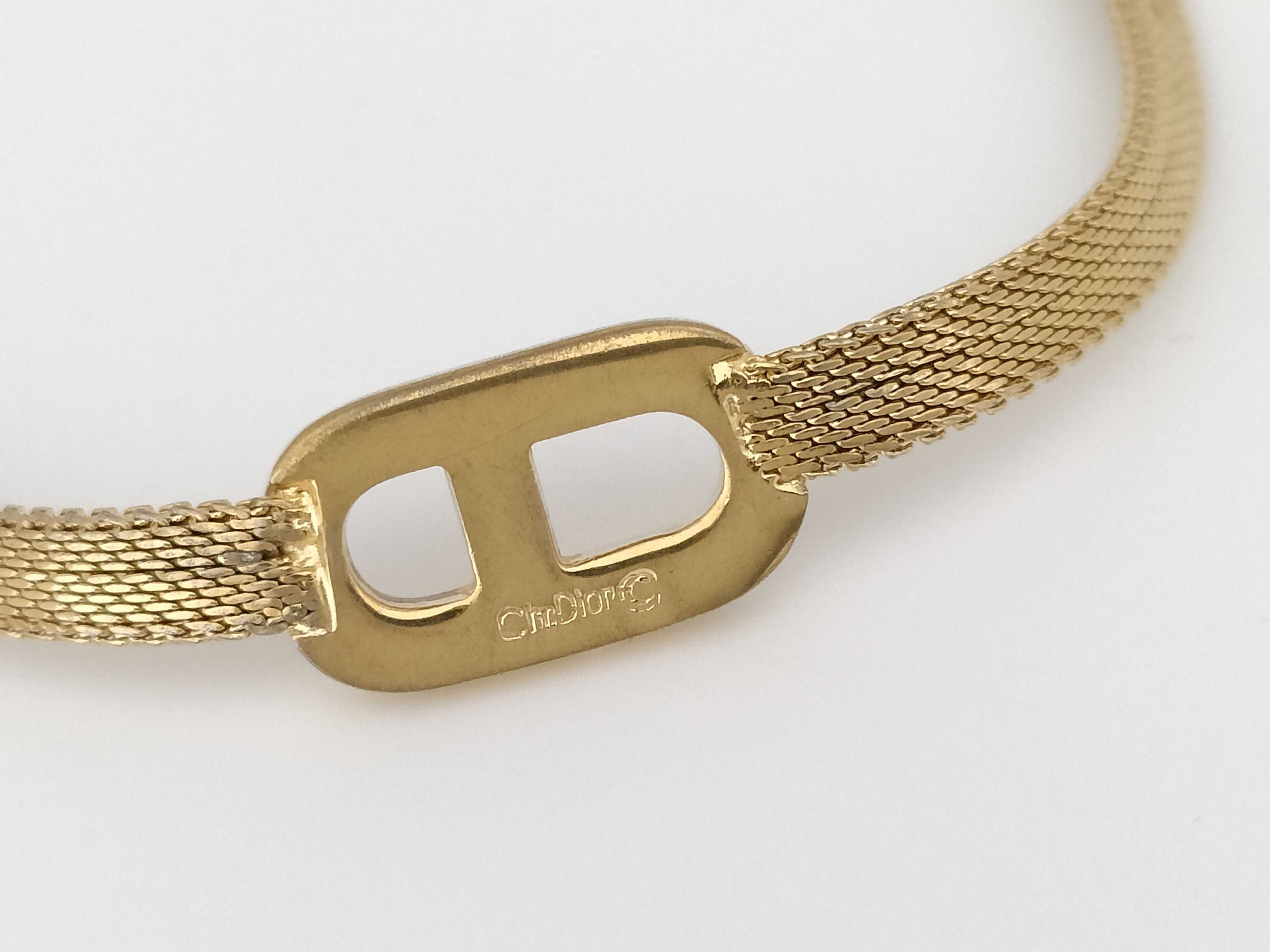 CD logo necklace — view 7