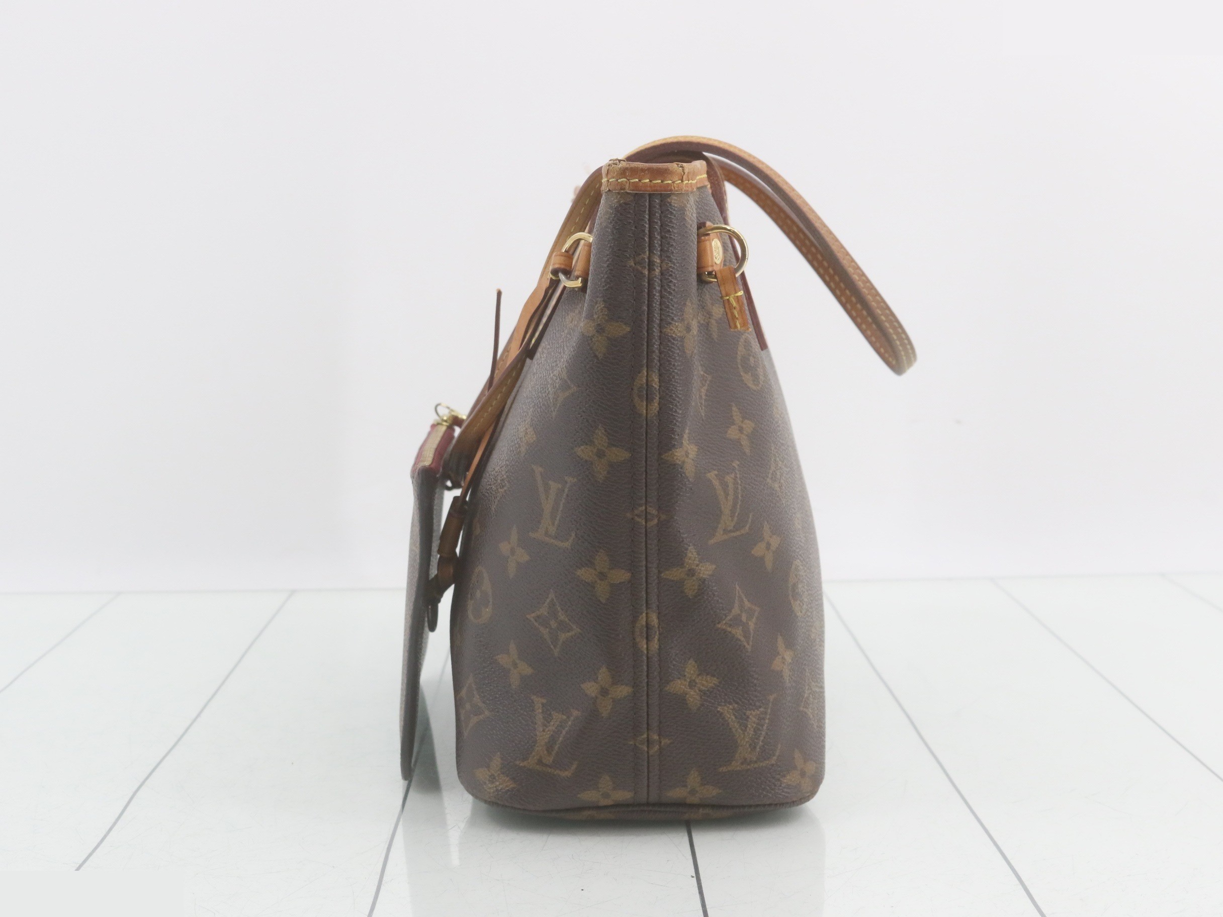 Neverfull PM fuchsia with pouch — view 4