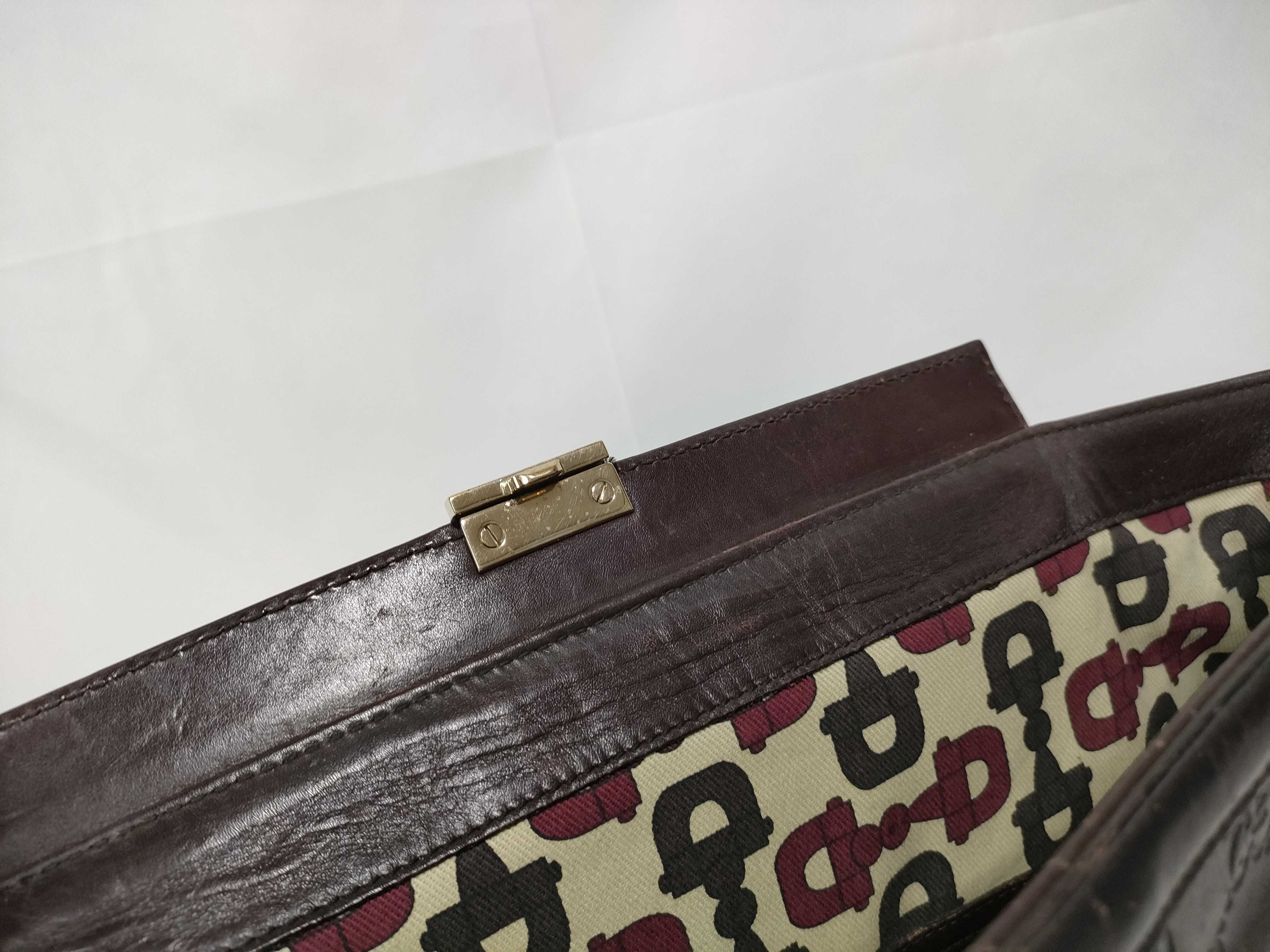 Dark Brown Leather Milk Box Handbag — view 11