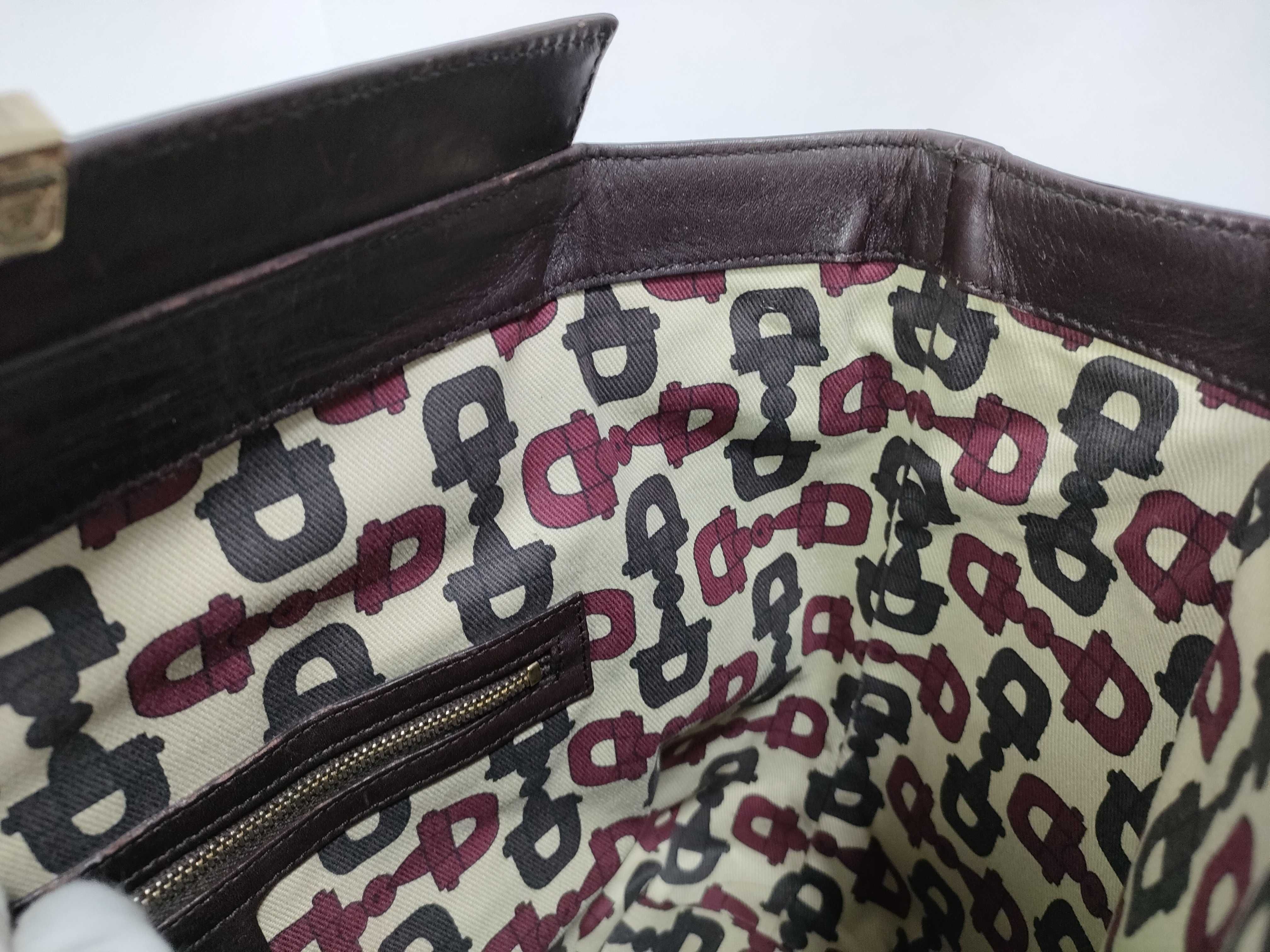 Dark Brown Leather Milk Box Handbag — view 12