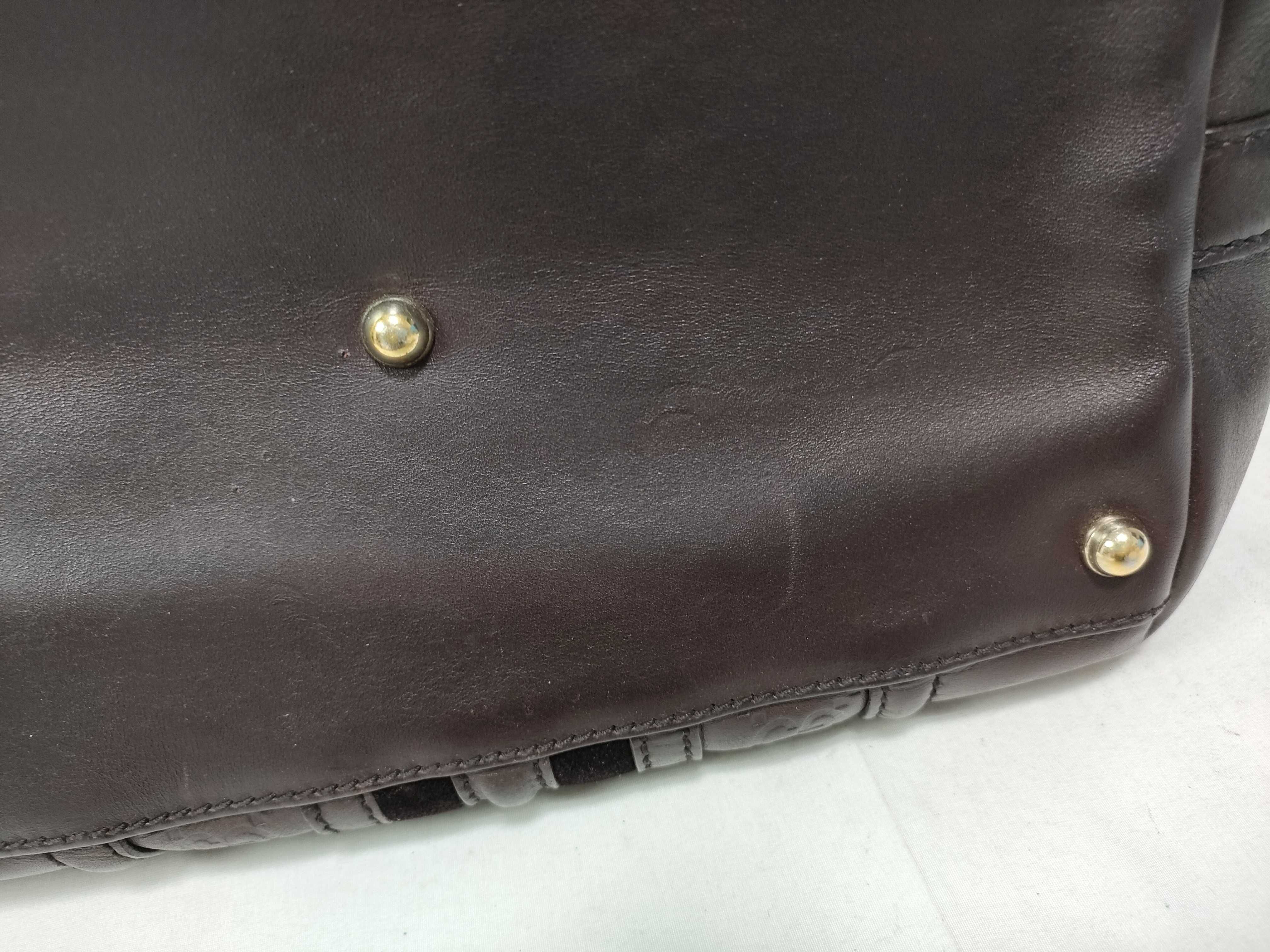 Dark Brown Leather Milk Box Handbag — view 4