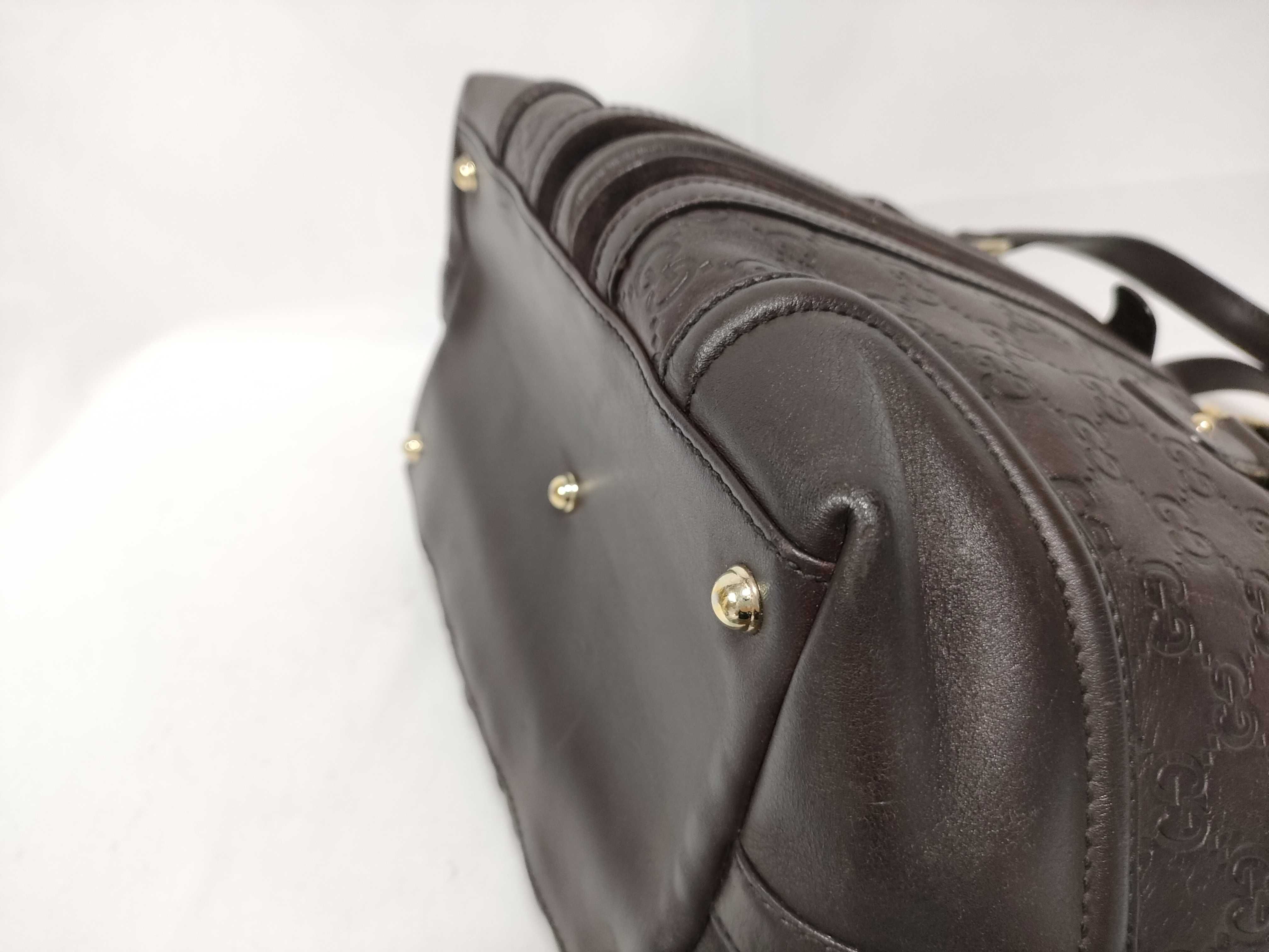 Dark Brown Leather Milk Box Handbag — view 5