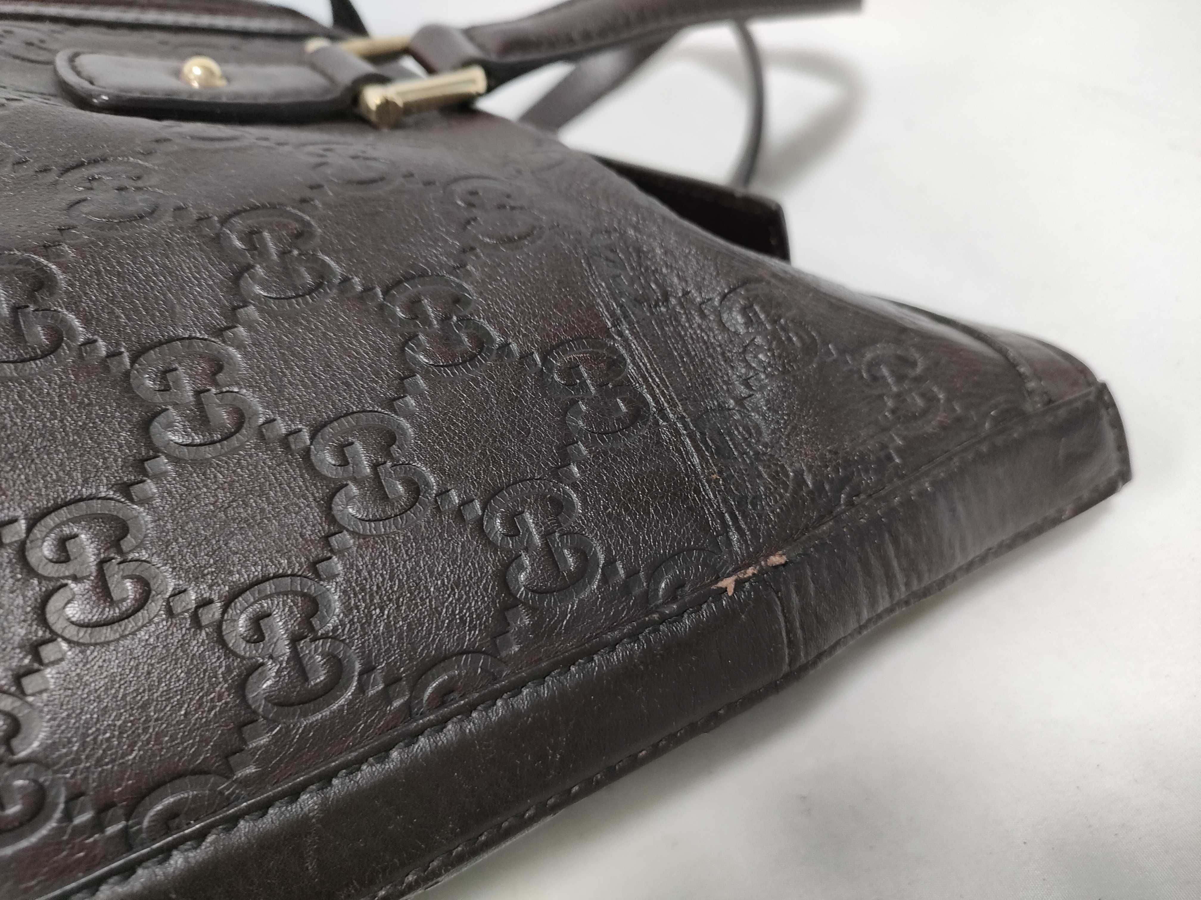 Dark Brown Leather Milk Box Handbag — view 6