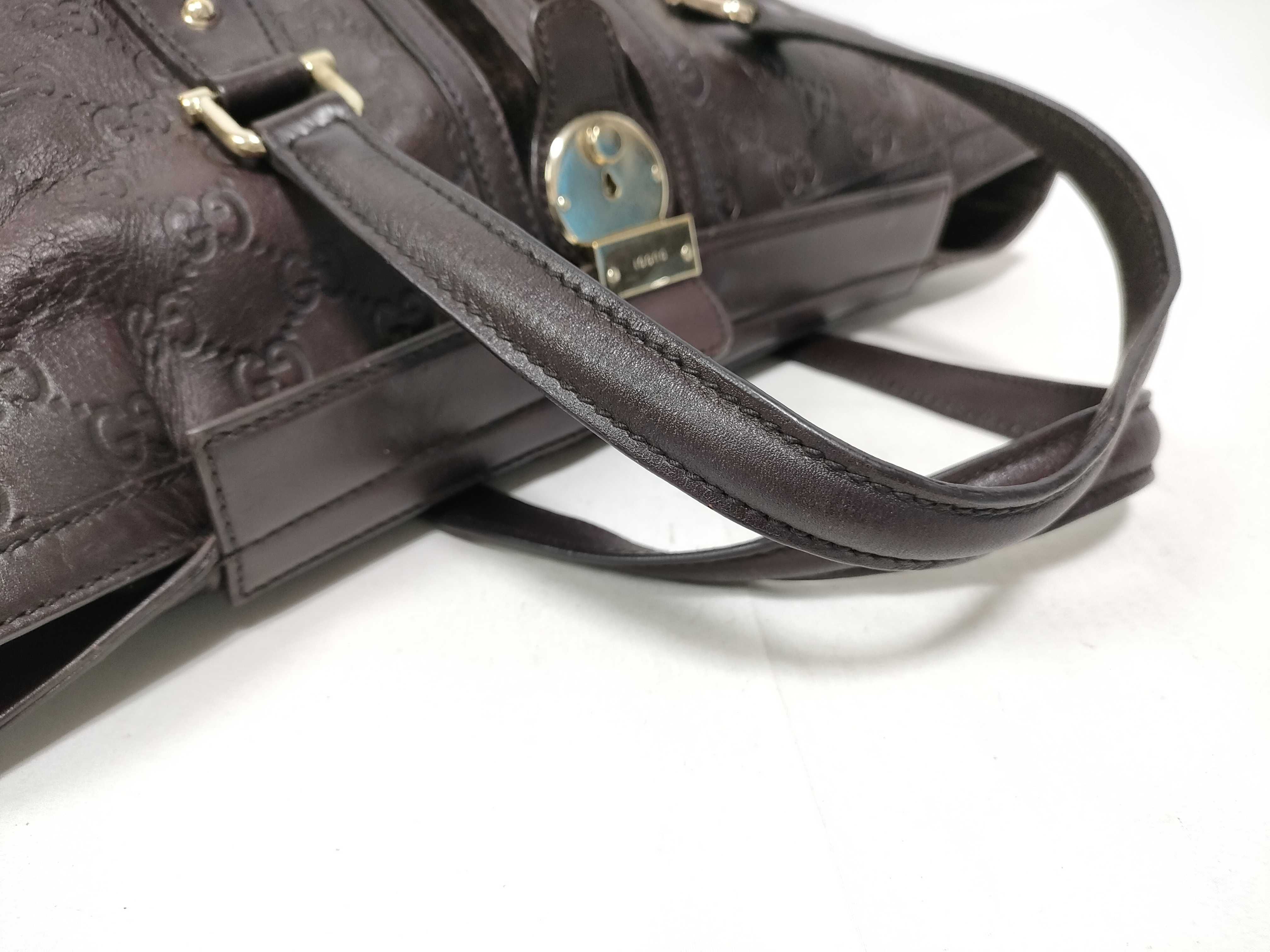 Dark Brown Leather Milk Box Handbag — view 7