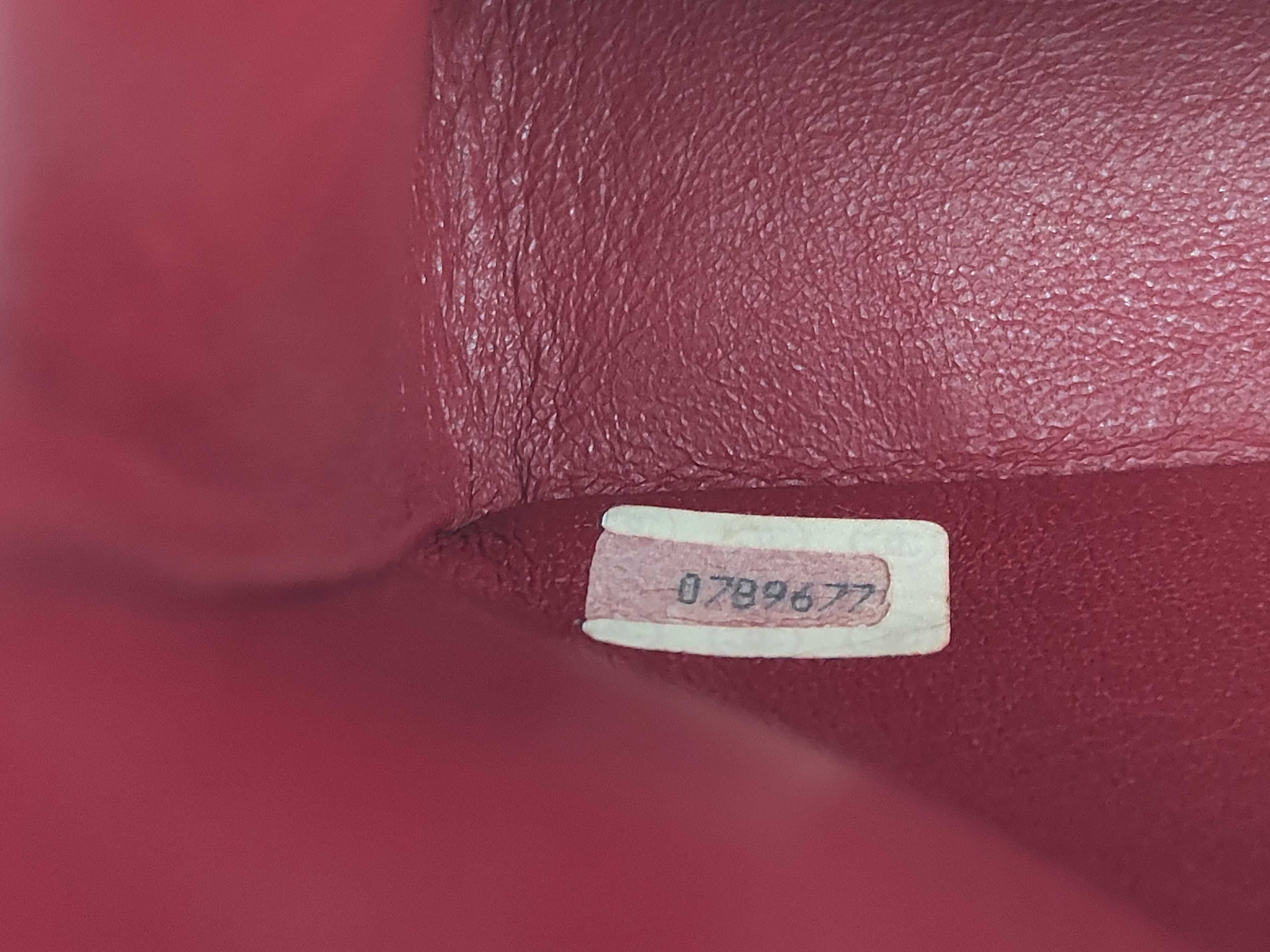 Matelassé 23 Double Flap Red Shoulder Bag (Stamp No. 0) — view 12