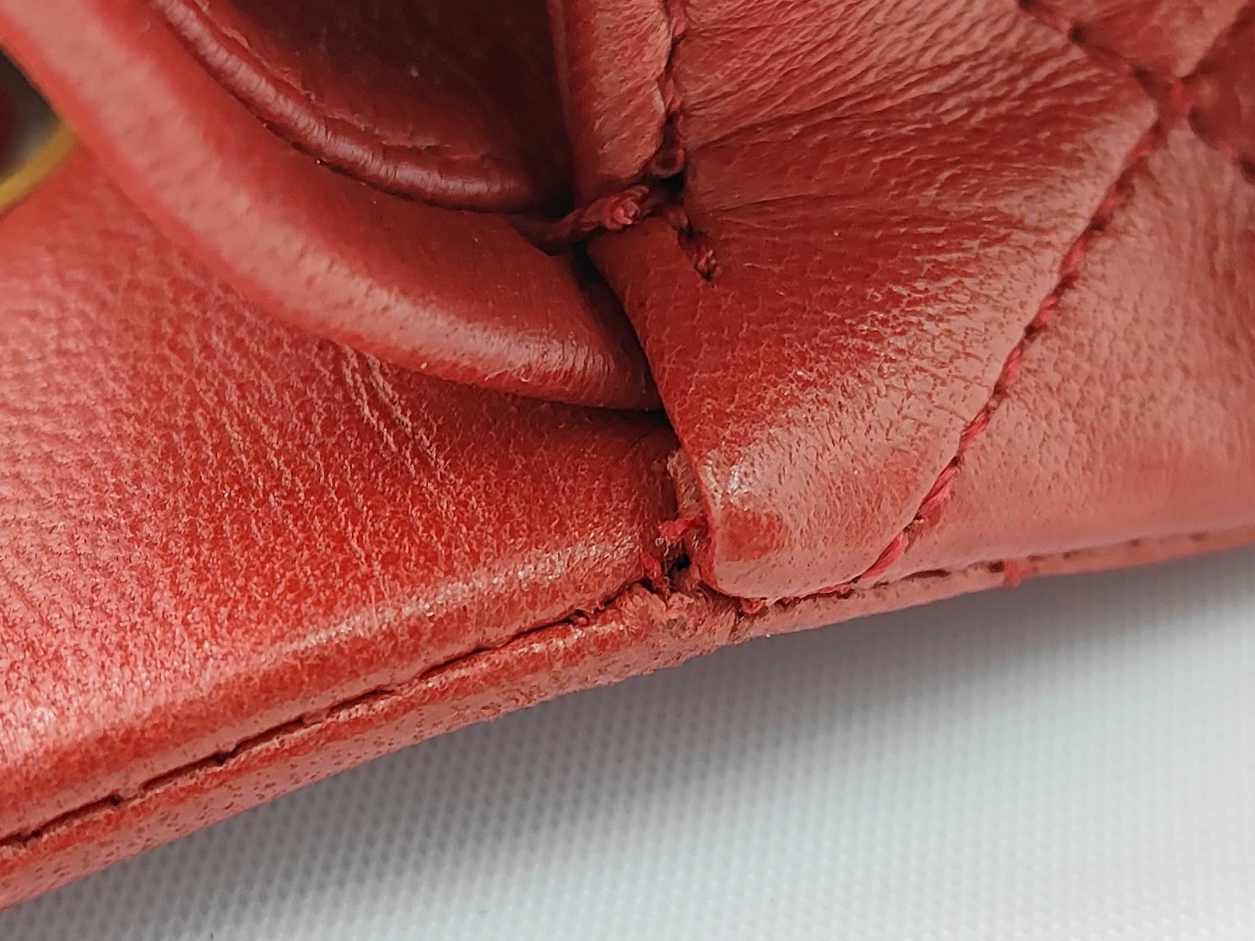 Matelassé 23 Double Flap Red Shoulder Bag (Stamp No. 0) — view 8