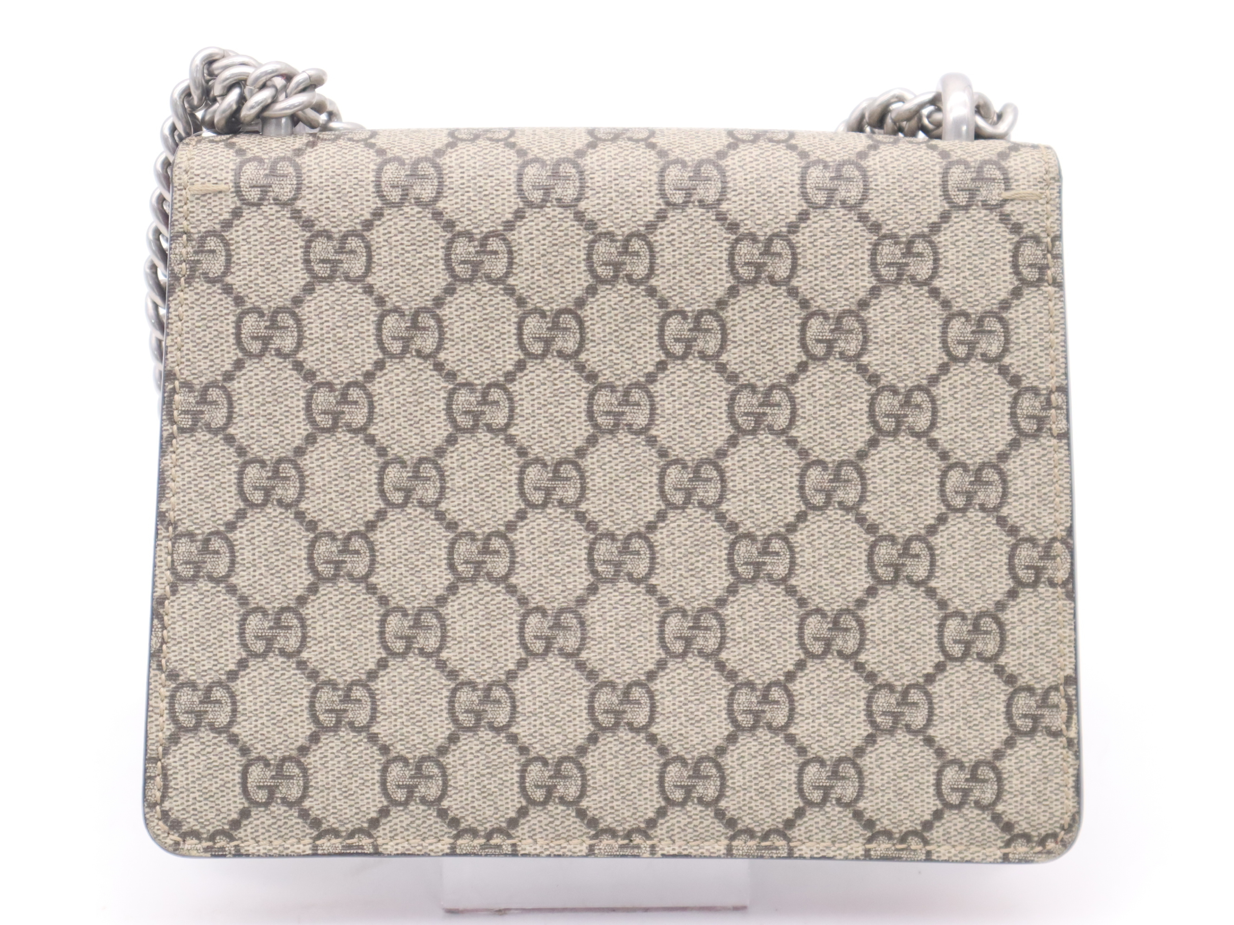 GG Supreme Dionysus Shoulder Bag with Shoulder Strap, Beige and Red — view 2