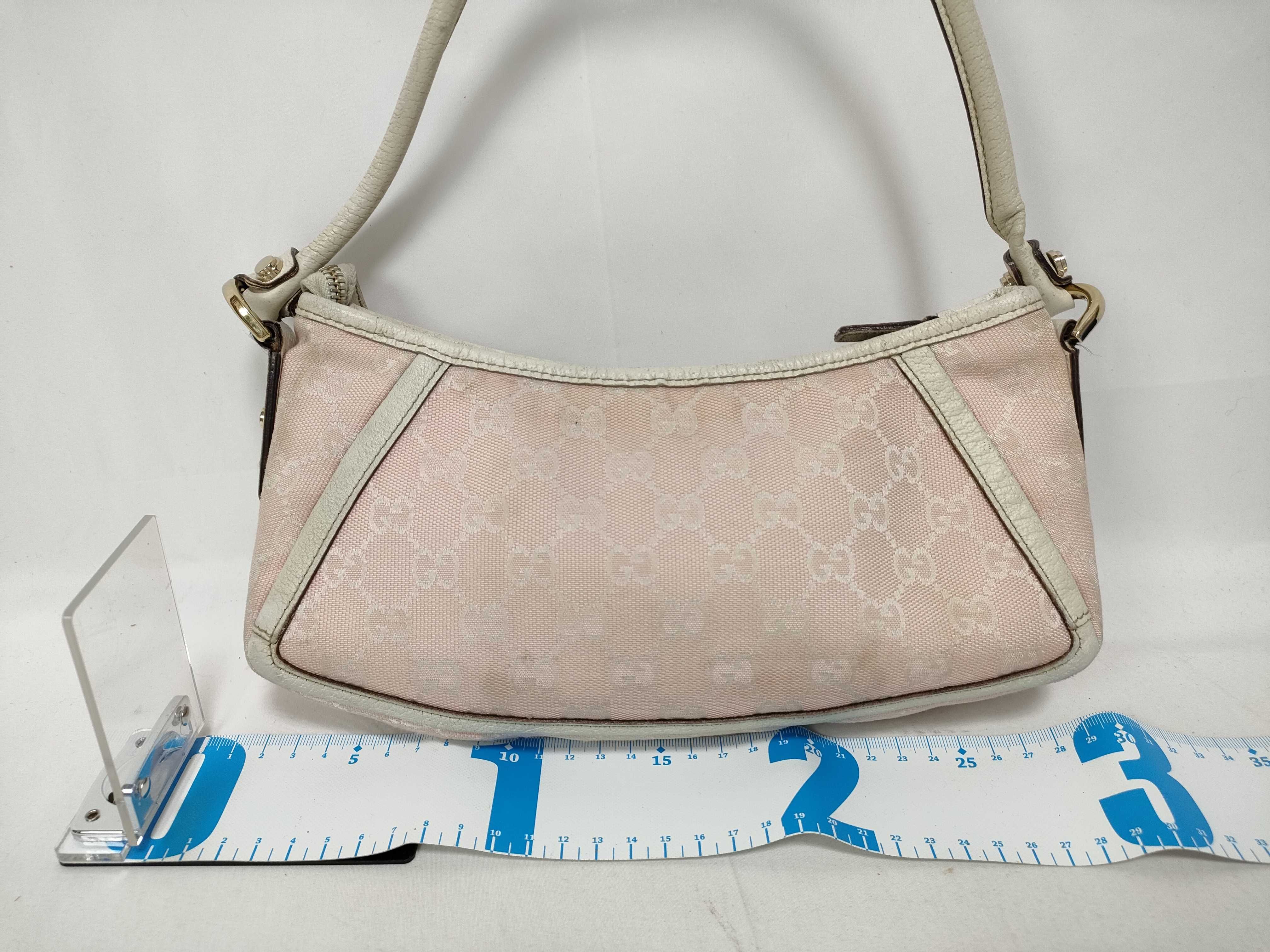 Pink GG Canvas Vintage Mini Wrist Bag Handbag — view 2