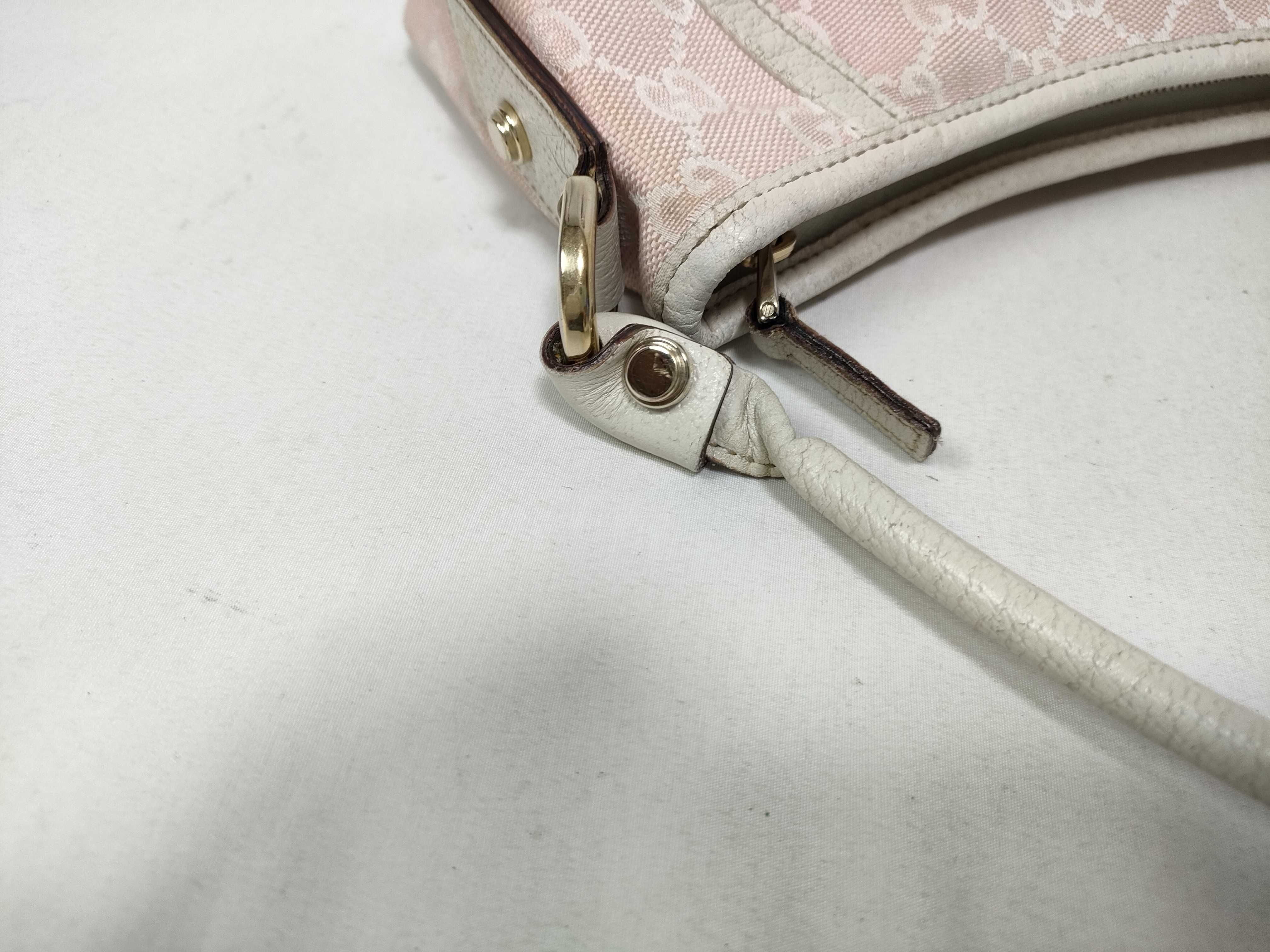 Pink GG Canvas Vintage Mini Wrist Bag Handbag — view 11