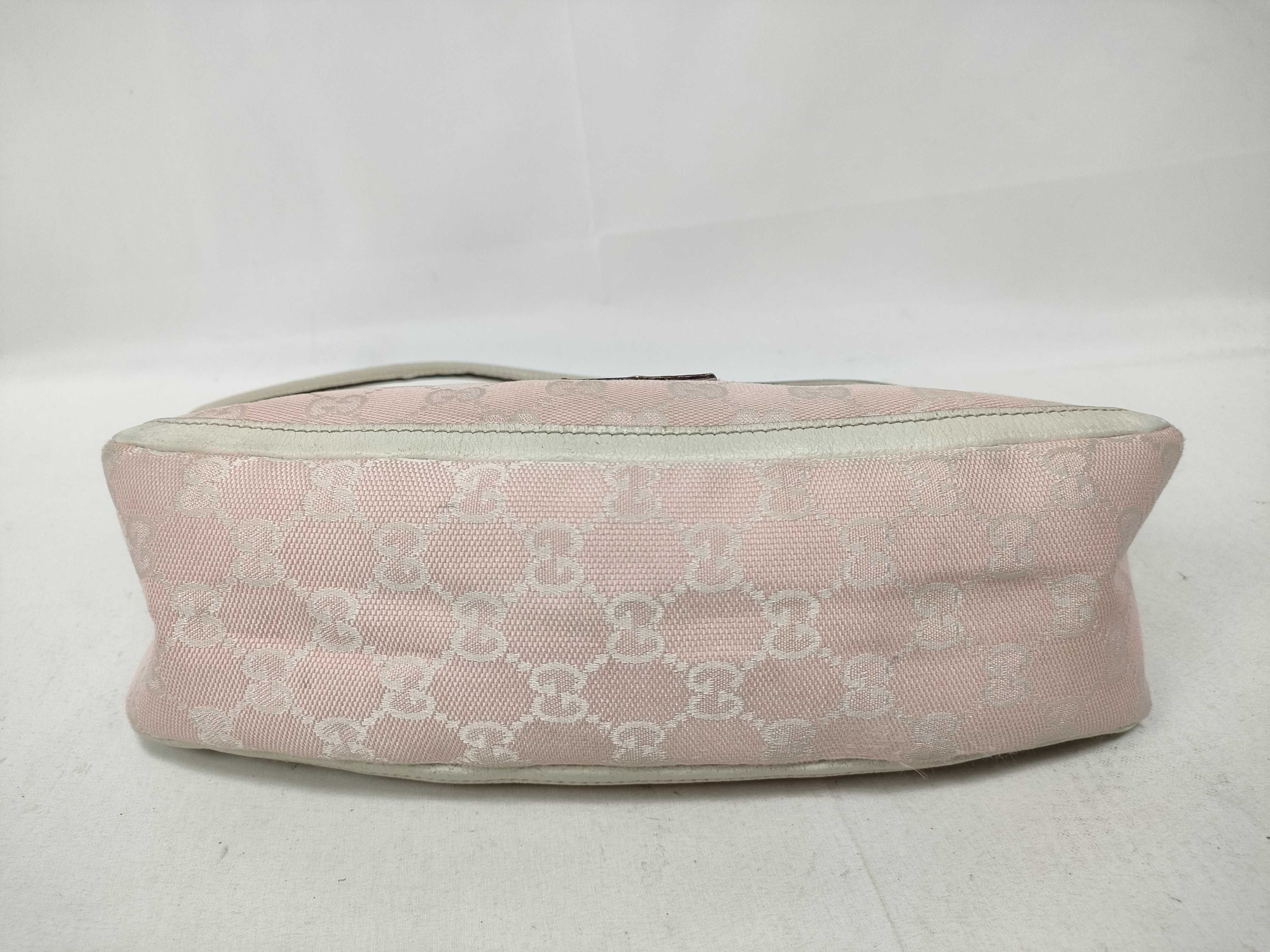 Pink GG Canvas Vintage Mini Wrist Bag Handbag — view 3