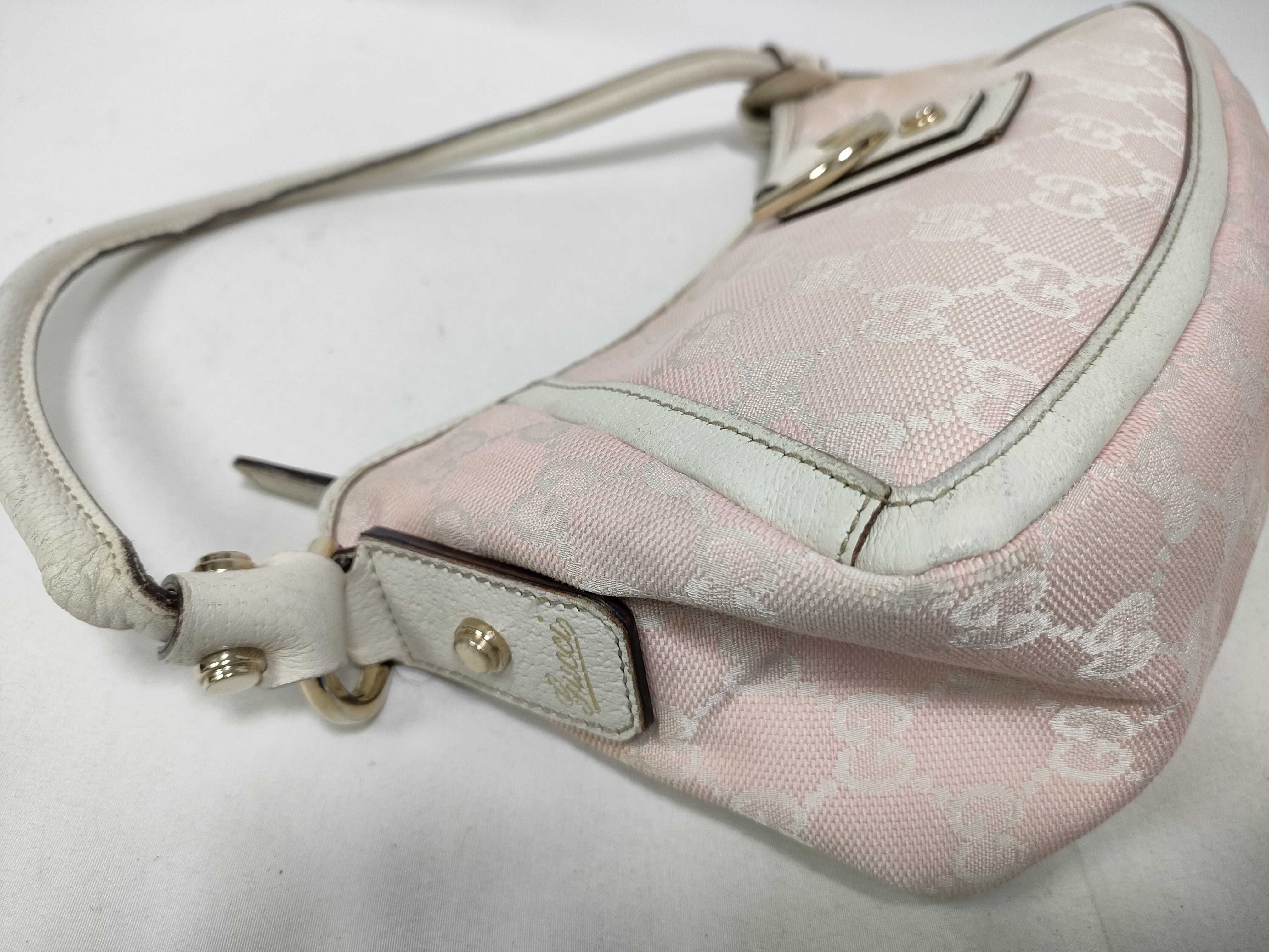 Pink GG Canvas Vintage Mini Wrist Bag Handbag — view 5