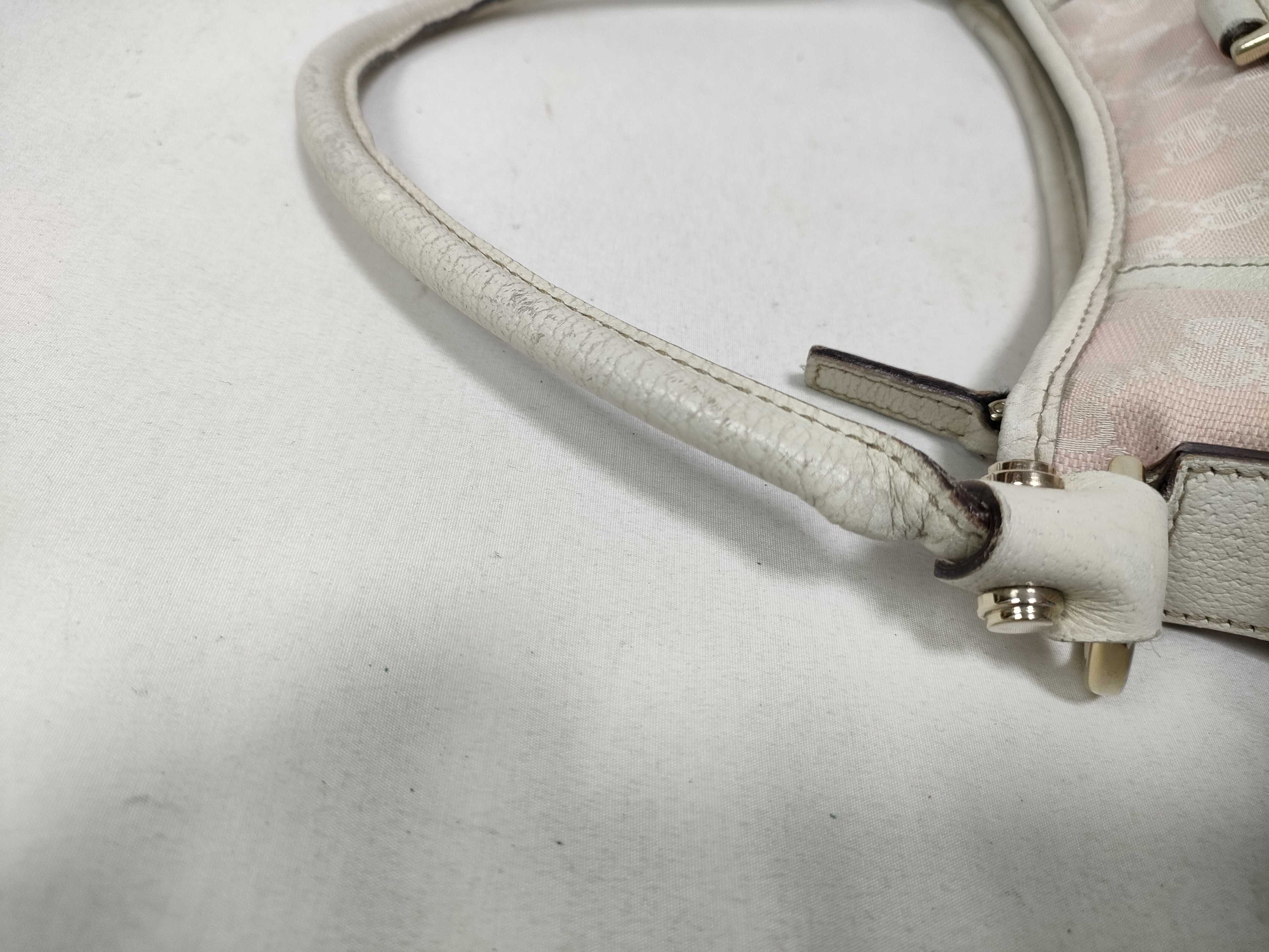 Pink GG Canvas Vintage Mini Wrist Bag Handbag — view 8
