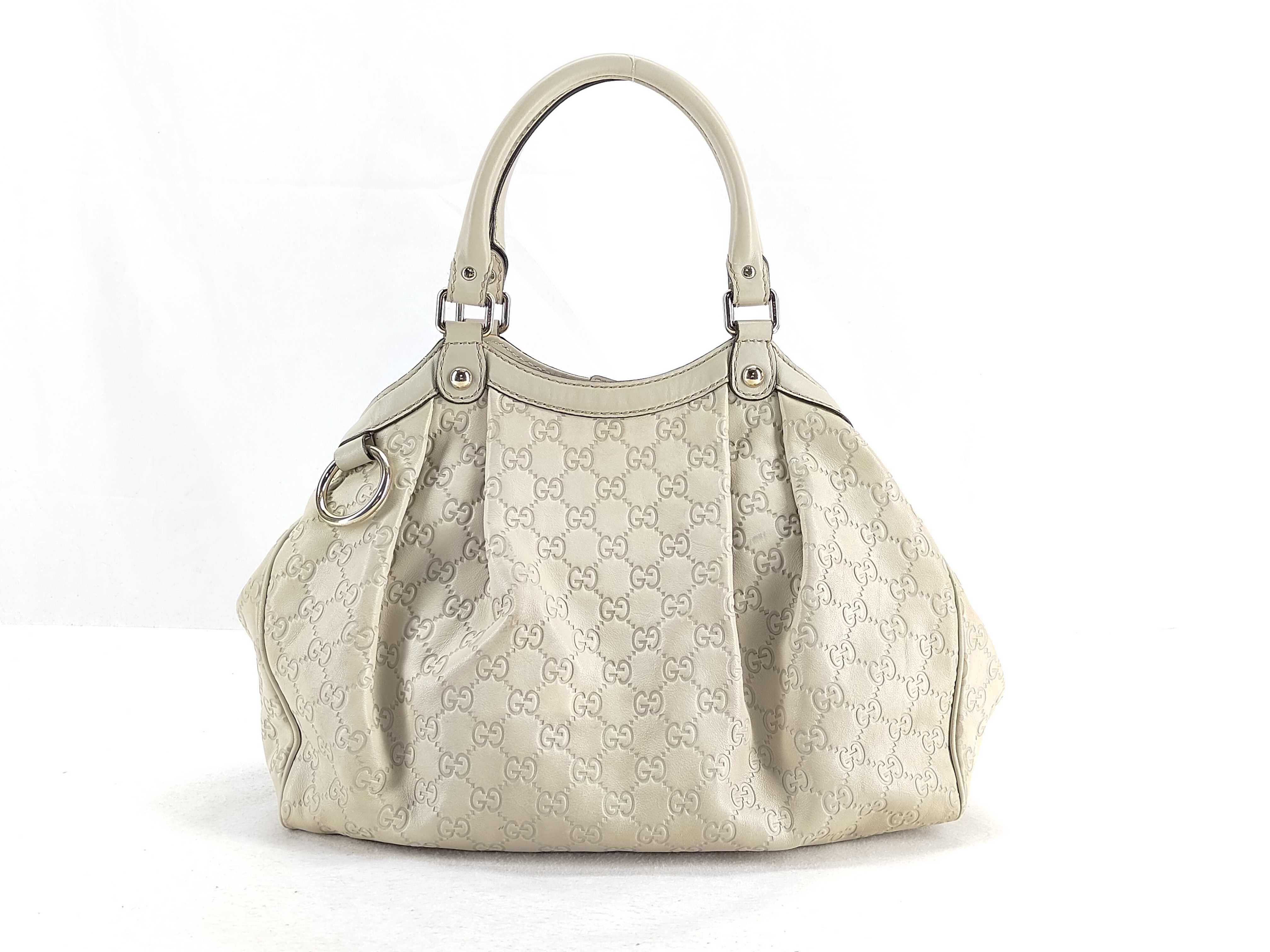 White Leather Pumpkin Shoulder Bag (Handbag)