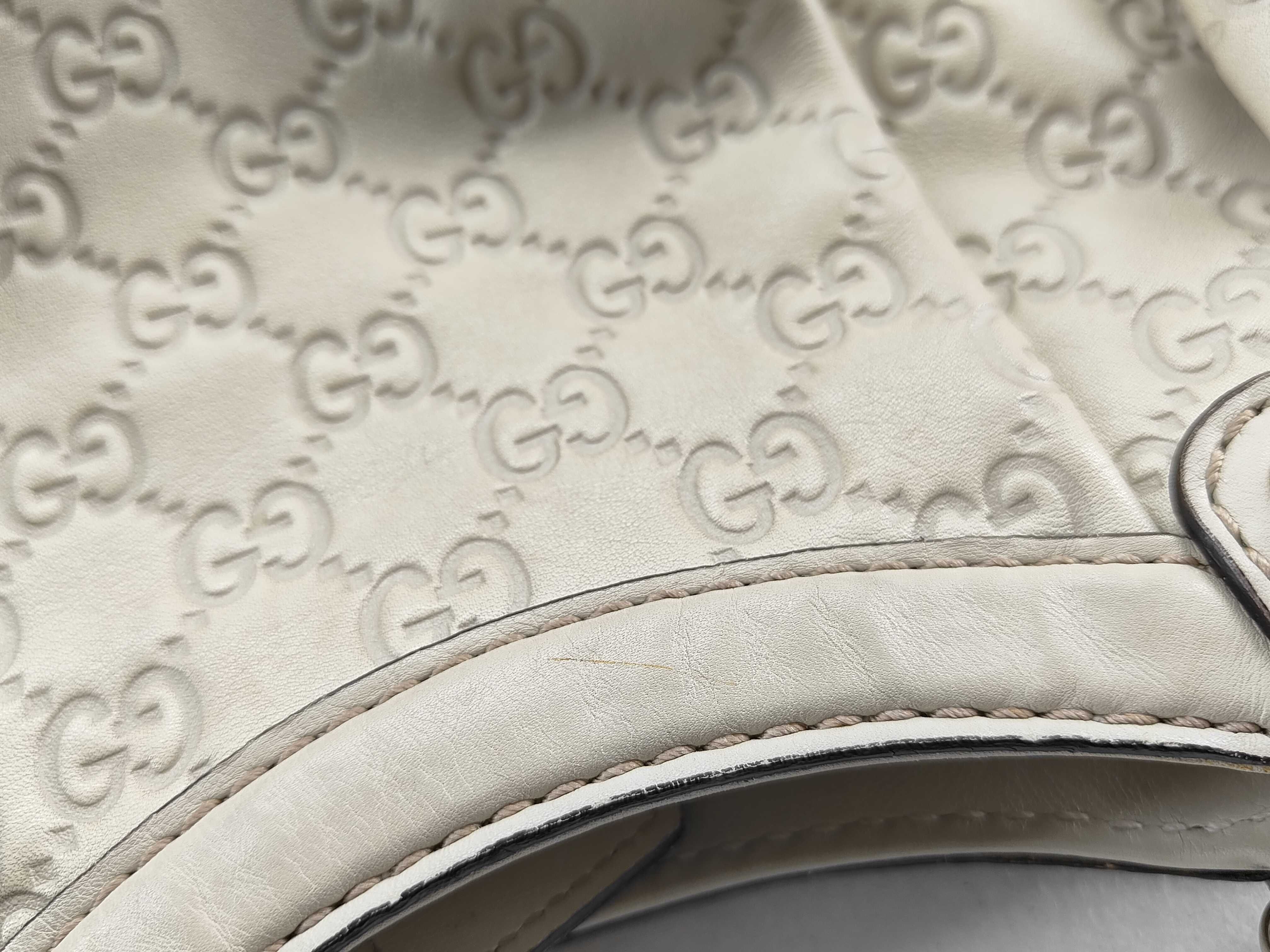 White Leather Pumpkin Shoulder Bag (Handbag) — view 15