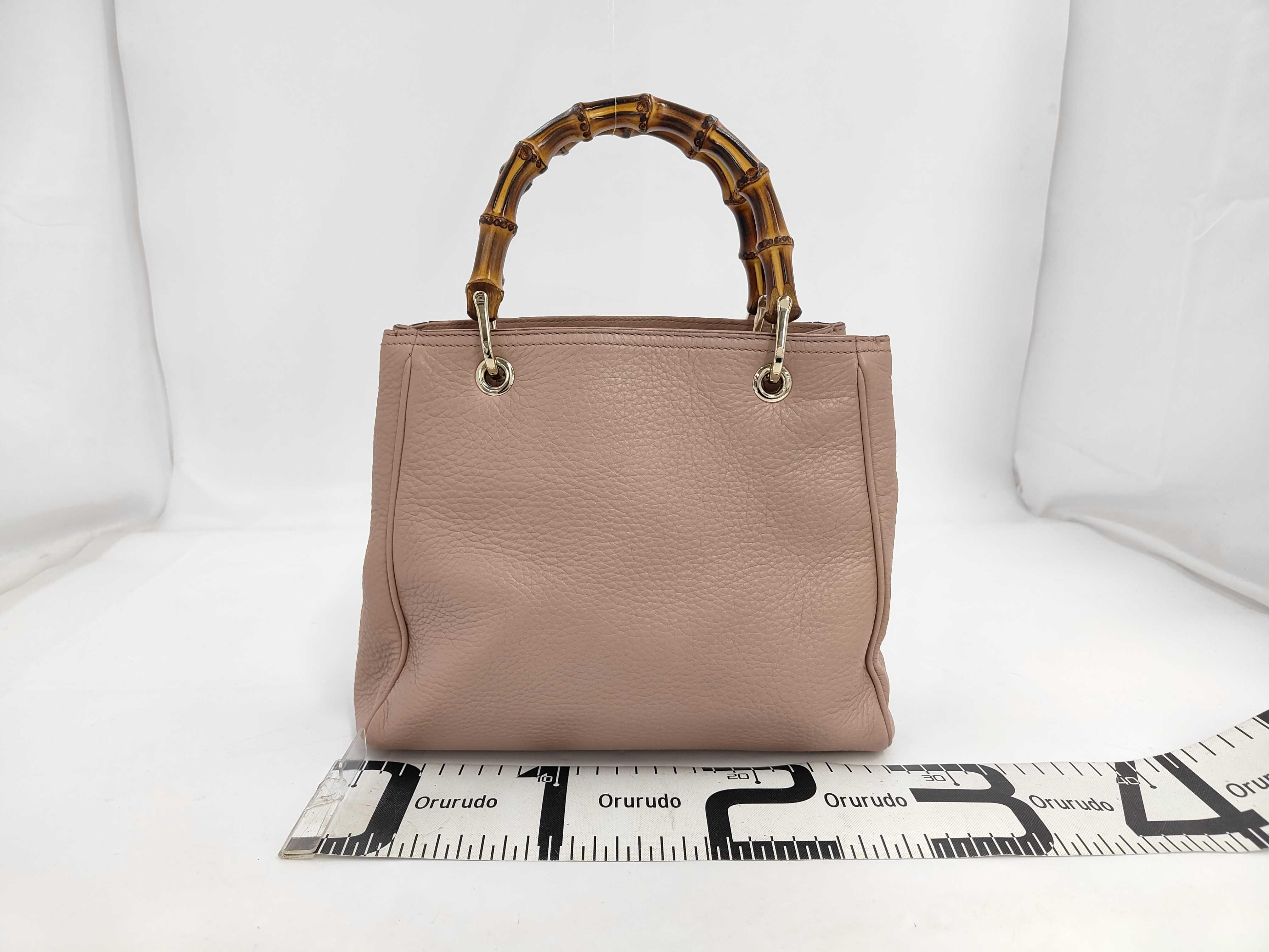 Gucci 2-way Bamboo 336032 Leather Handbag — view 2