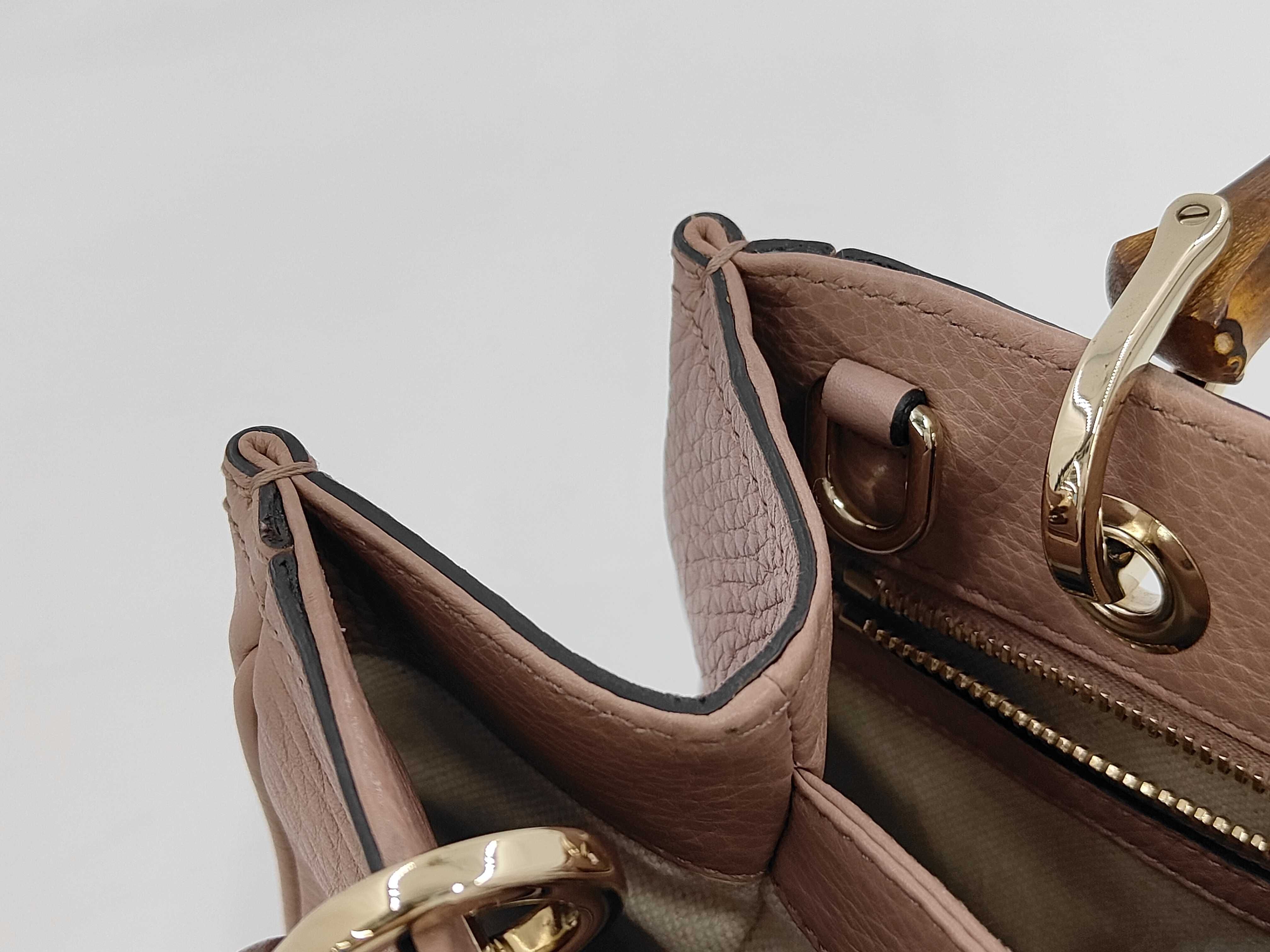 Gucci 2-way Bamboo 336032 Leather Handbag — view 10