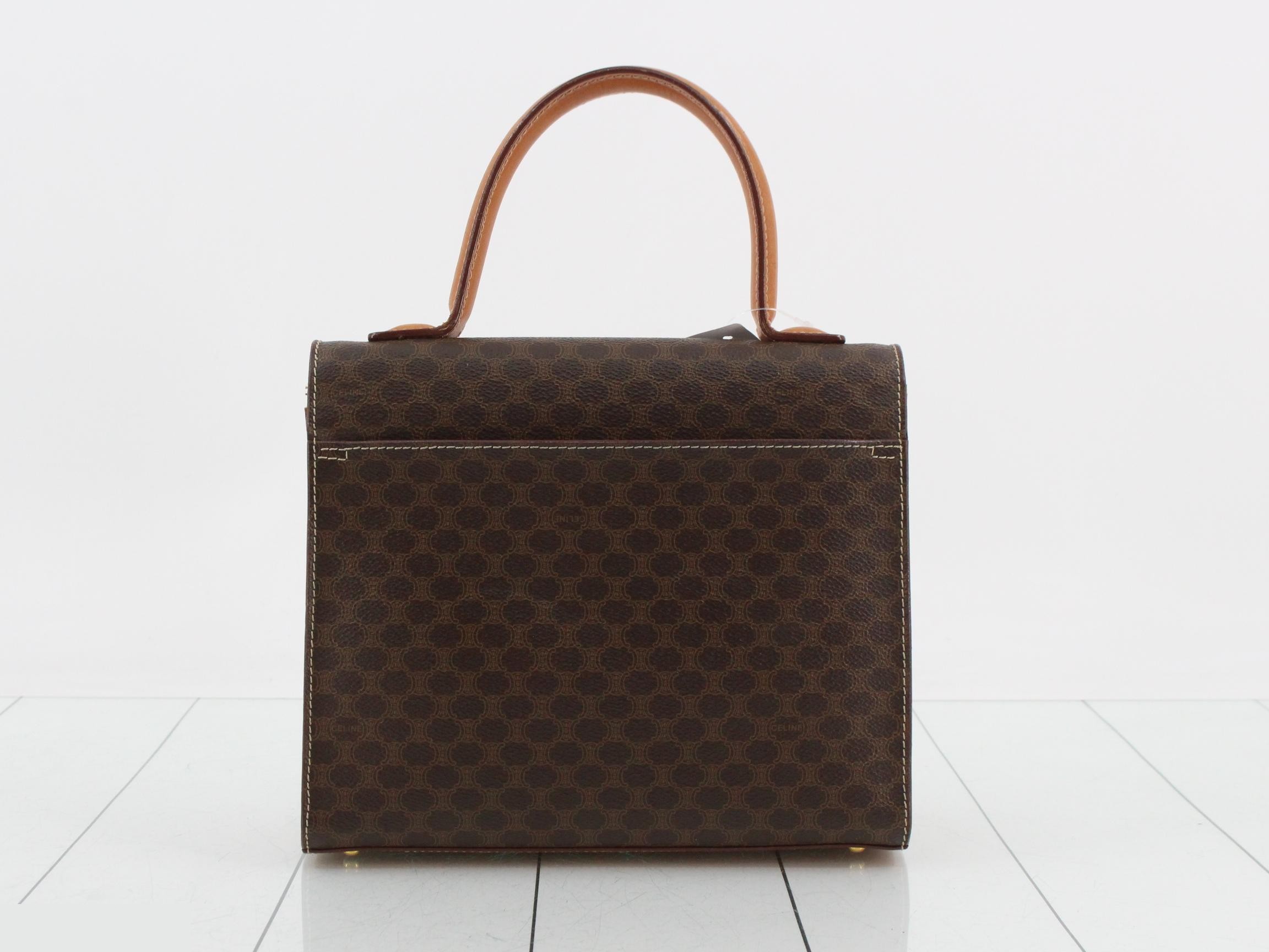 Macadam 2-Way Handbag, PVC x Leather, Brown — view 2