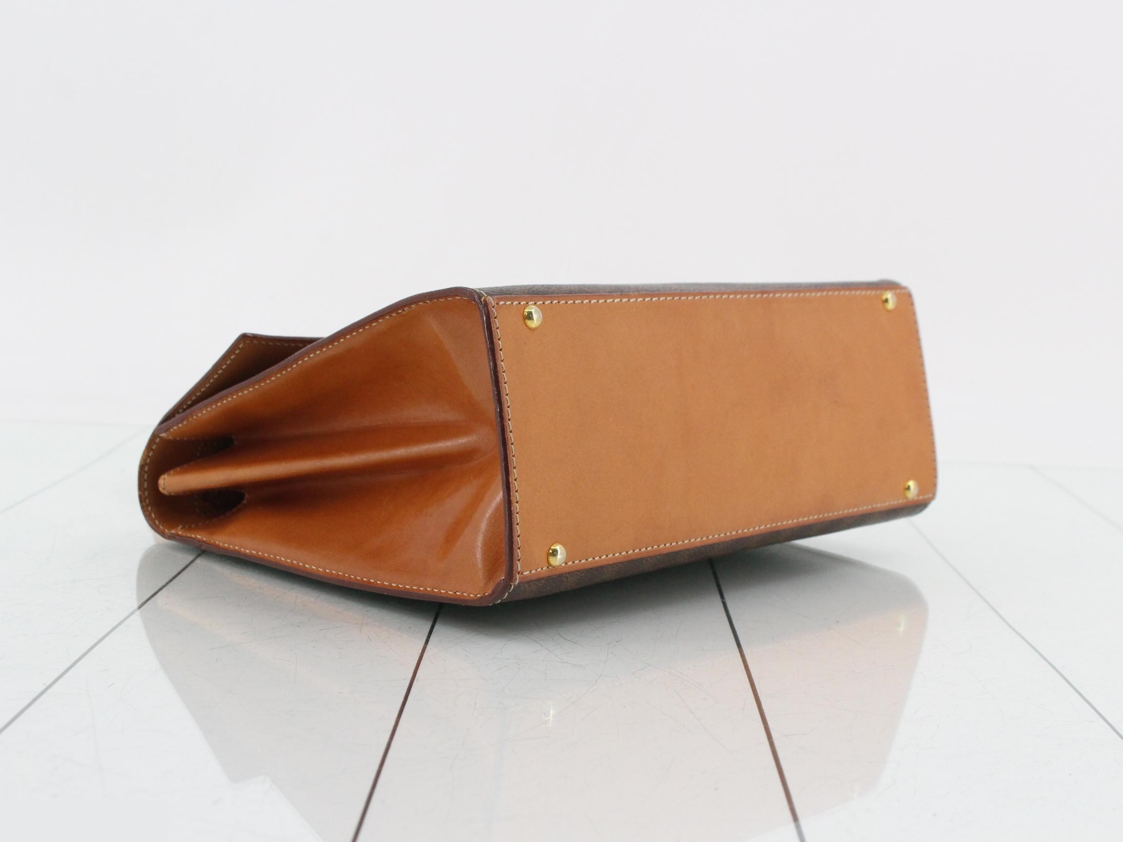 Macadam 2-Way Handbag, PVC x Leather, Brown — view 5