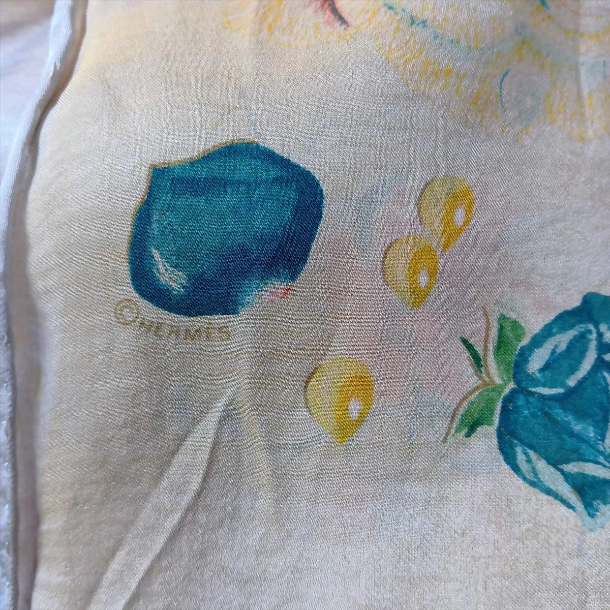 silk stole, orange, with — view 4