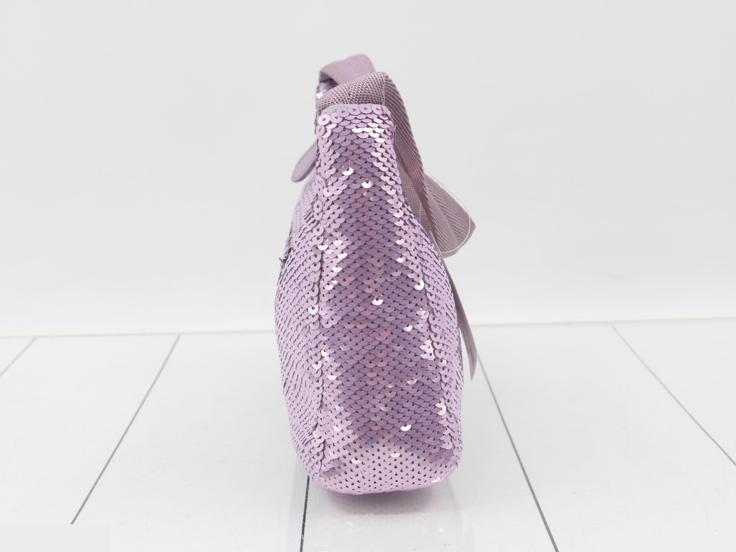Sequin Logo One-Shoulder Bag — view 3