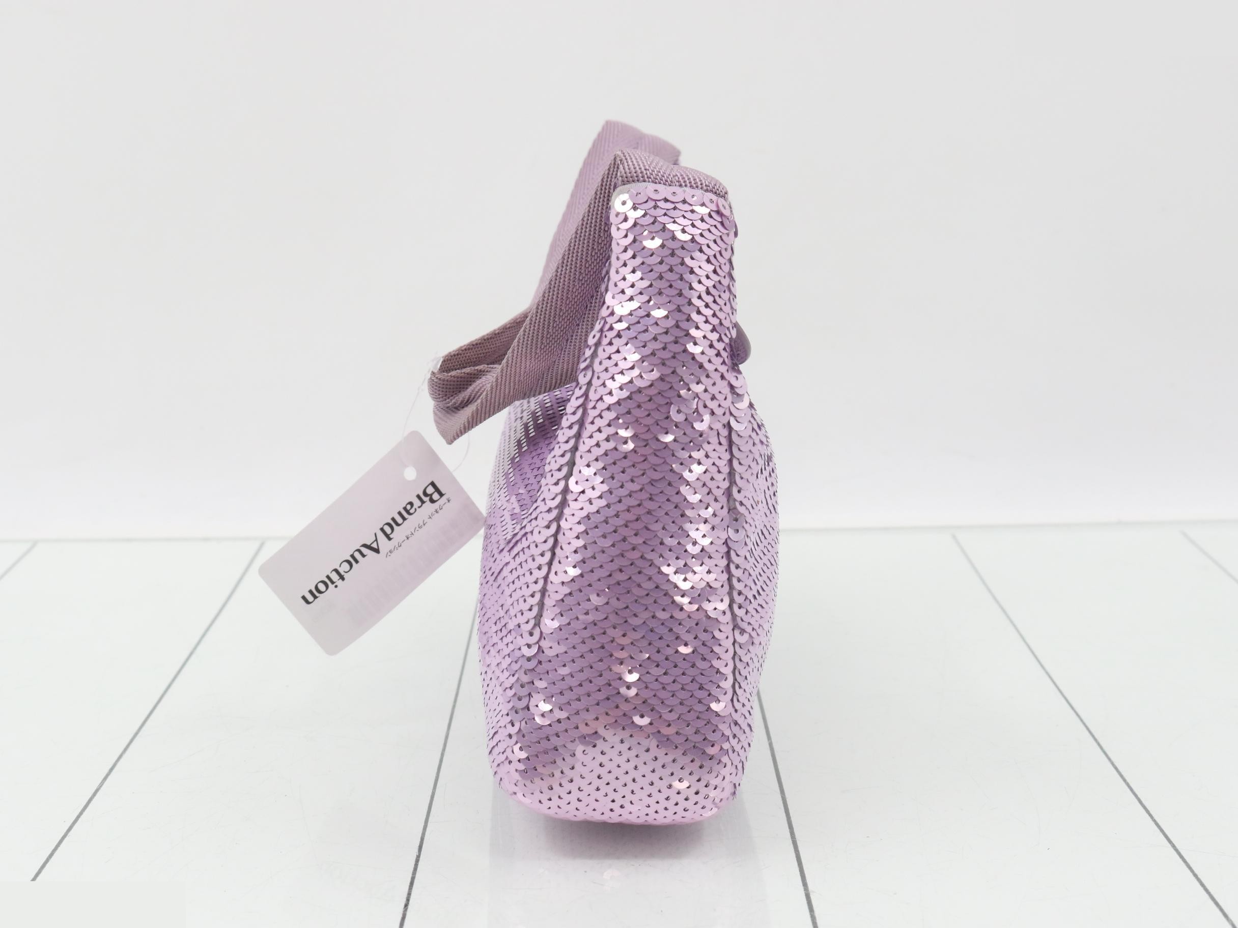 Sequin Logo One-Shoulder Bag — view 4