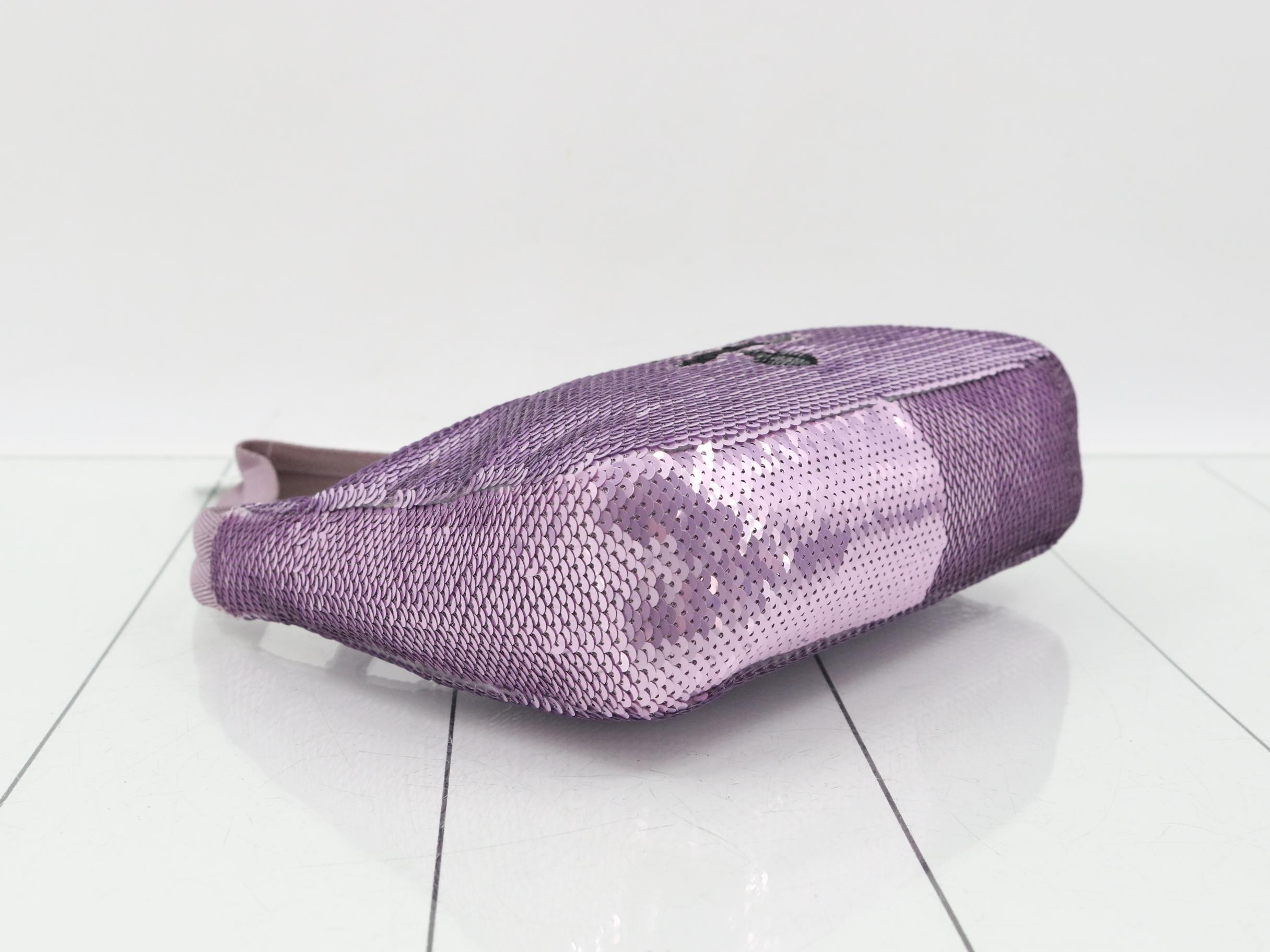 Sequin Logo One-Shoulder Bag — view 5
