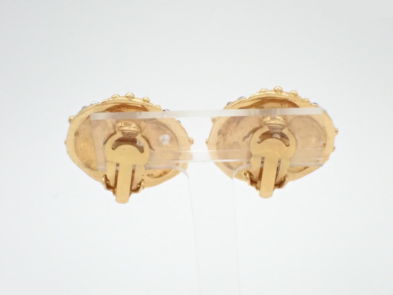 Coco Mark Pearl Earrings (with box) — view 2