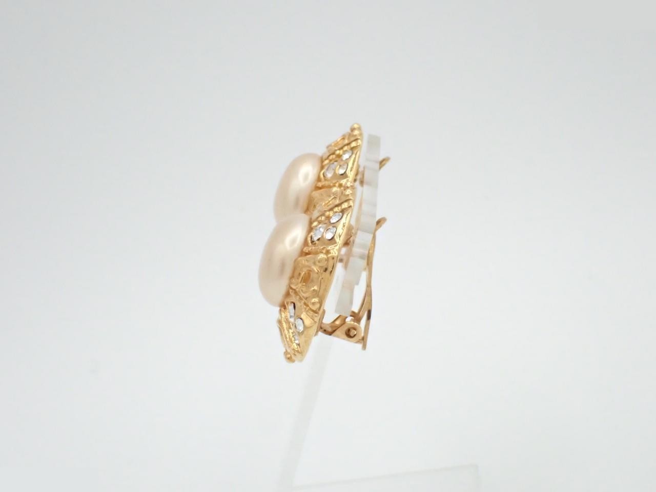 Coco Mark Pearl Earrings (with box) — view 3