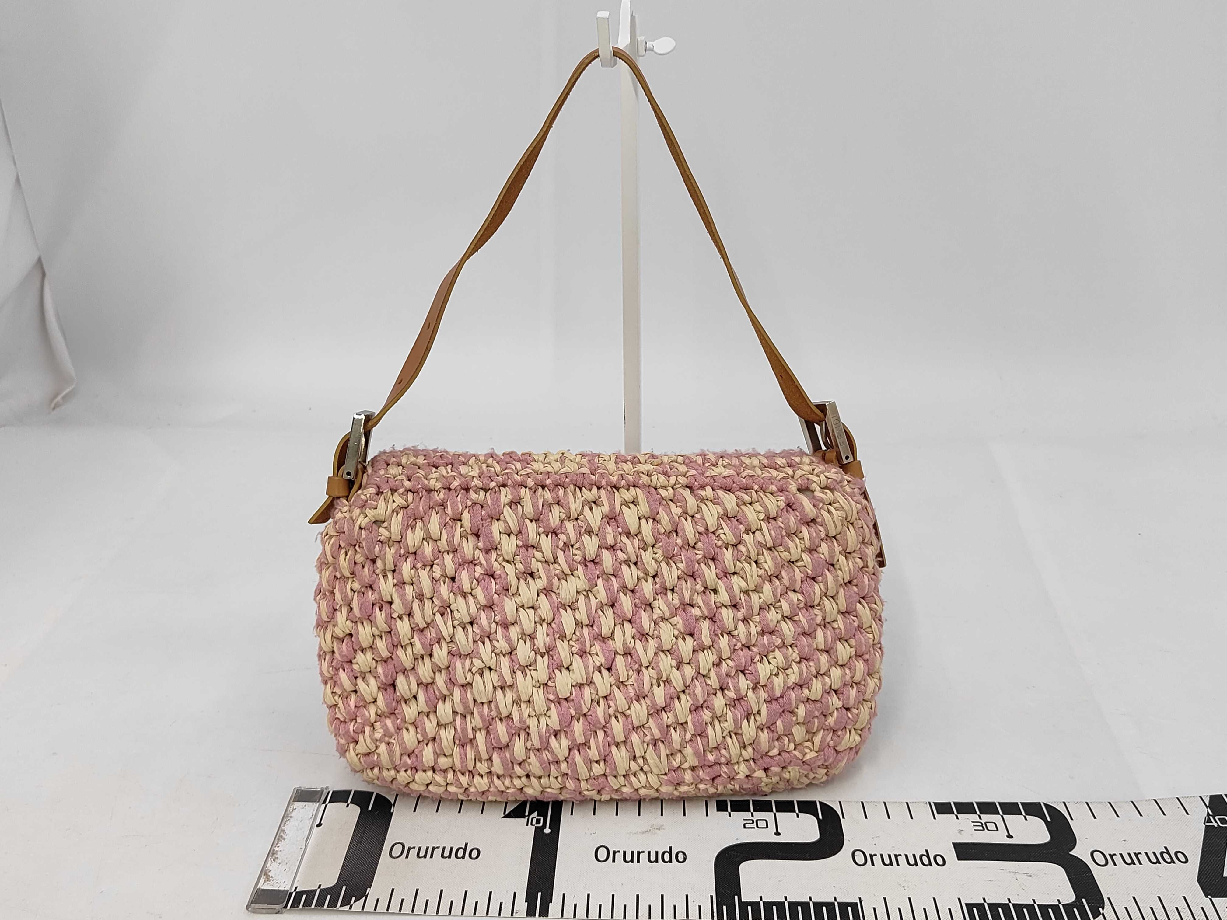Mamma Bucket Raffia x Leather Shoulder Bag 16059 — view 2