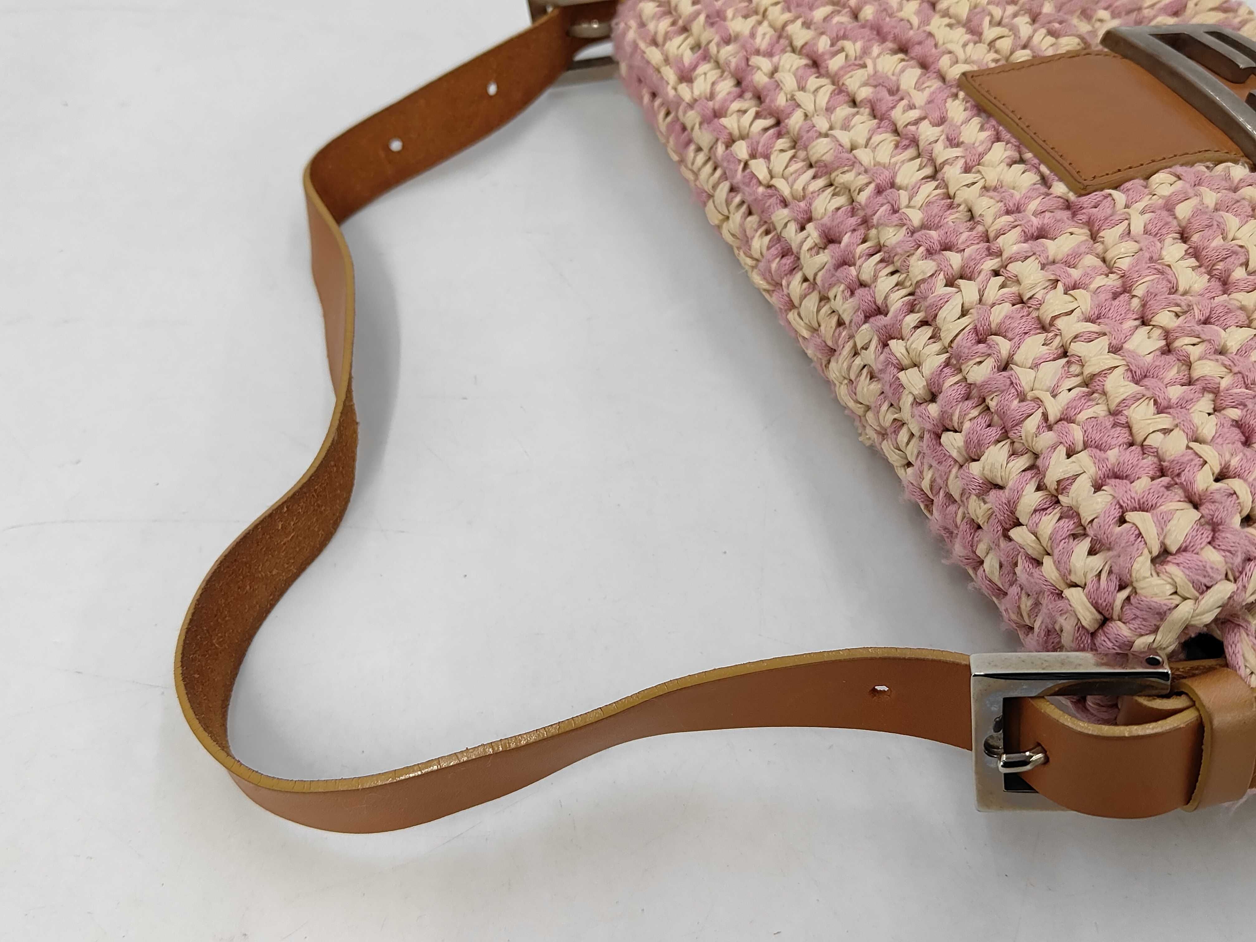 Mamma Bucket Raffia x Leather Shoulder Bag 16059 — view 3