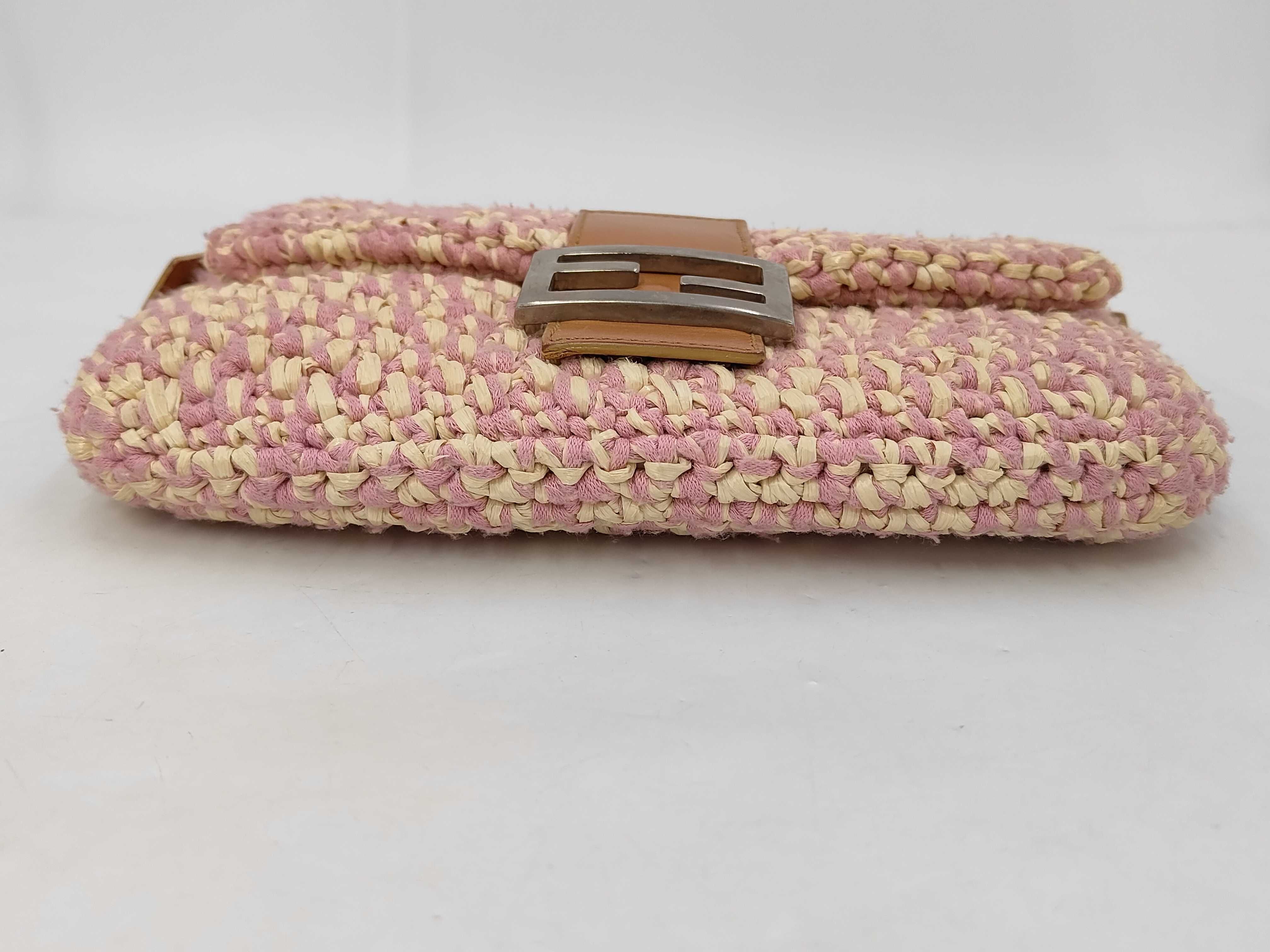 Mamma Bucket Raffia x Leather Shoulder Bag 16059 — view 7