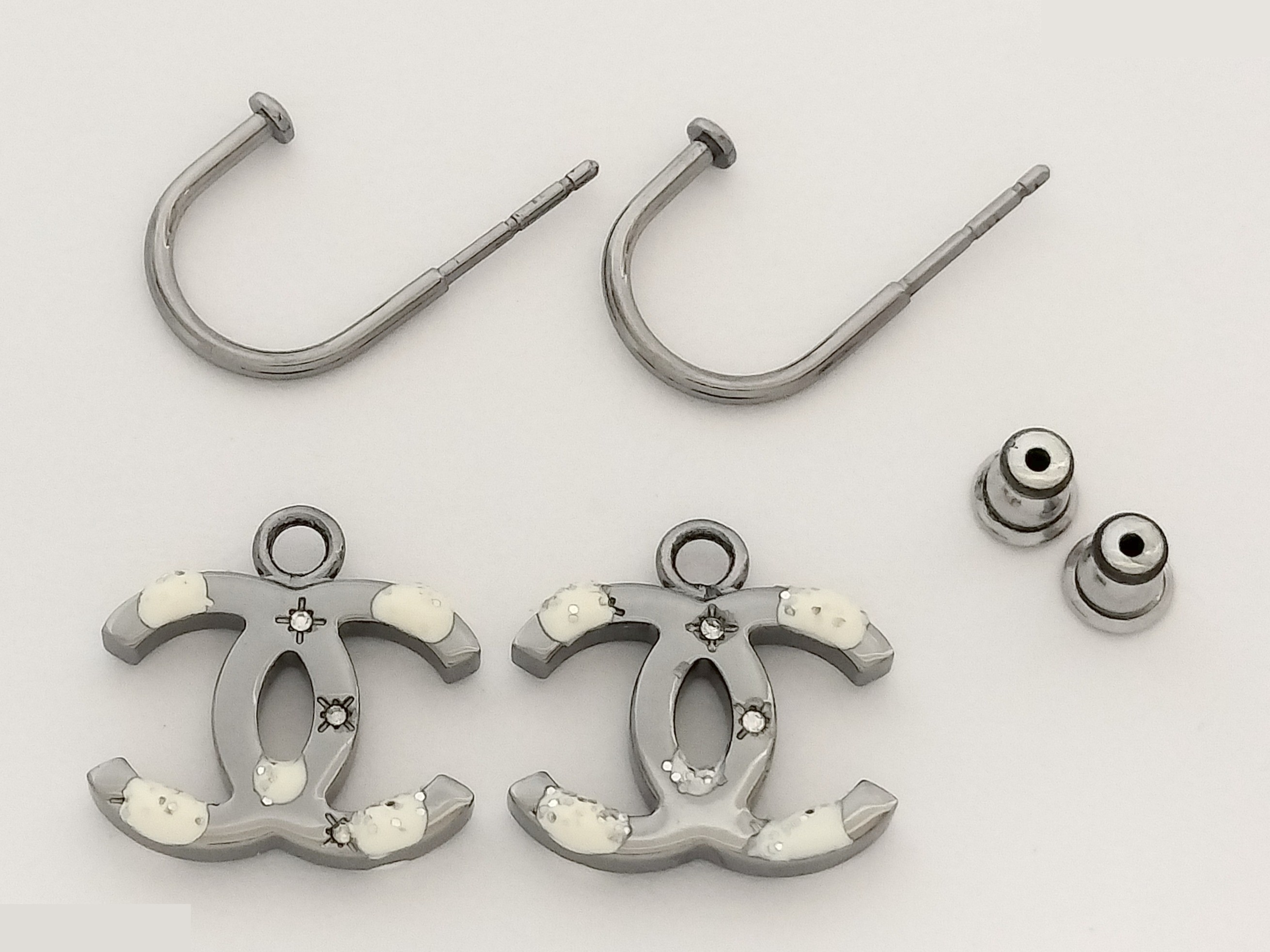 Coco Silver Hoop Earrings (Aftermarket) — view 4