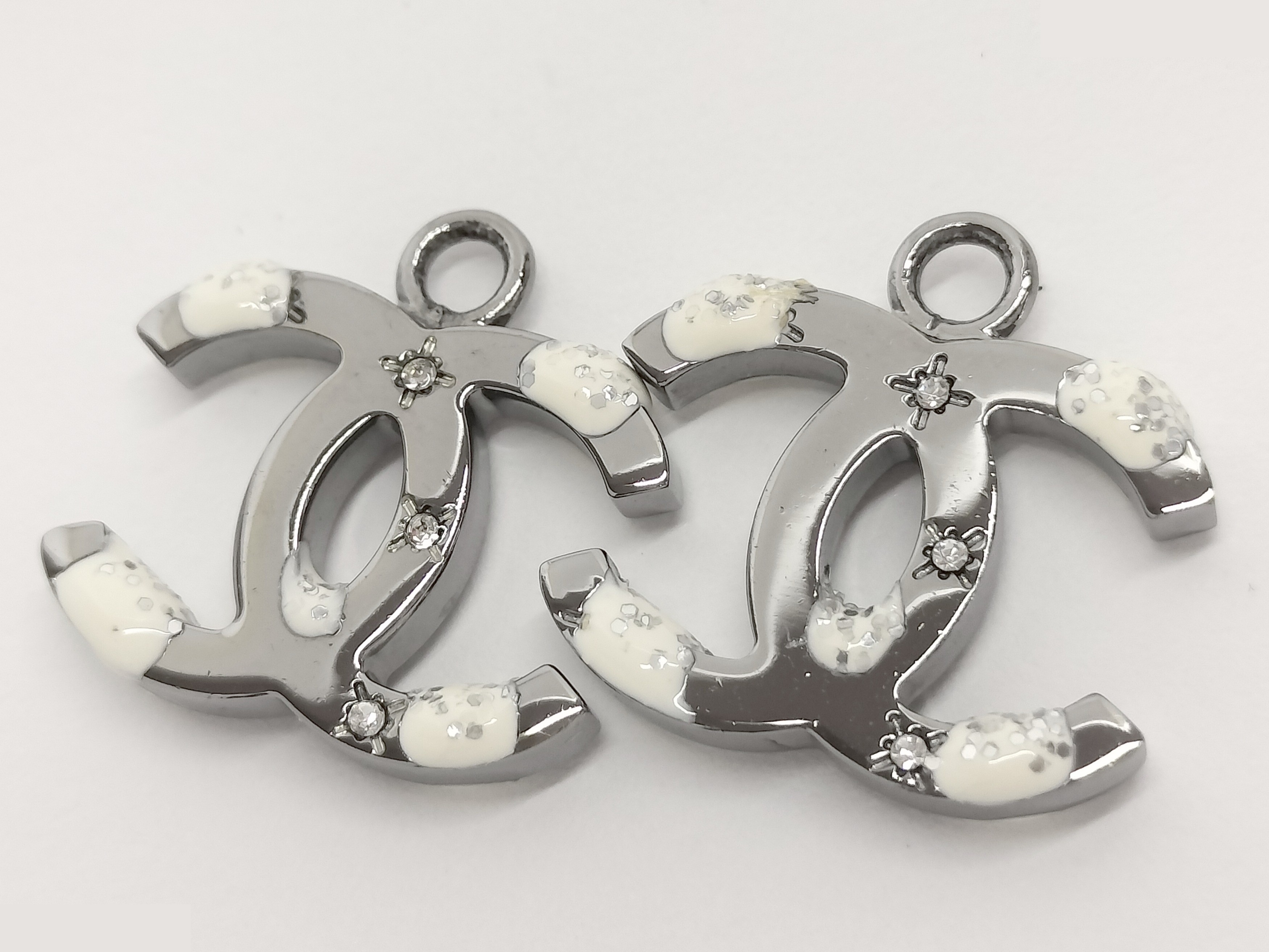 Coco Silver Hoop Earrings (Aftermarket) — view 5