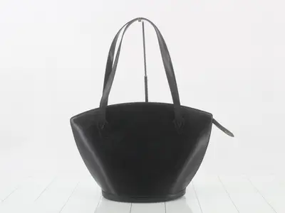 Epi Saint-Jacques Shopping Noir Tote Bag